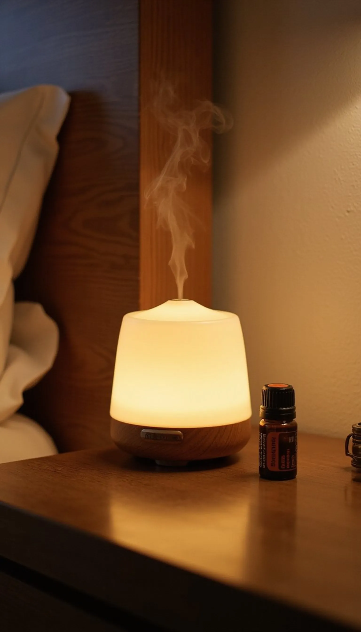 Essential oil travel diffuser for winding down
