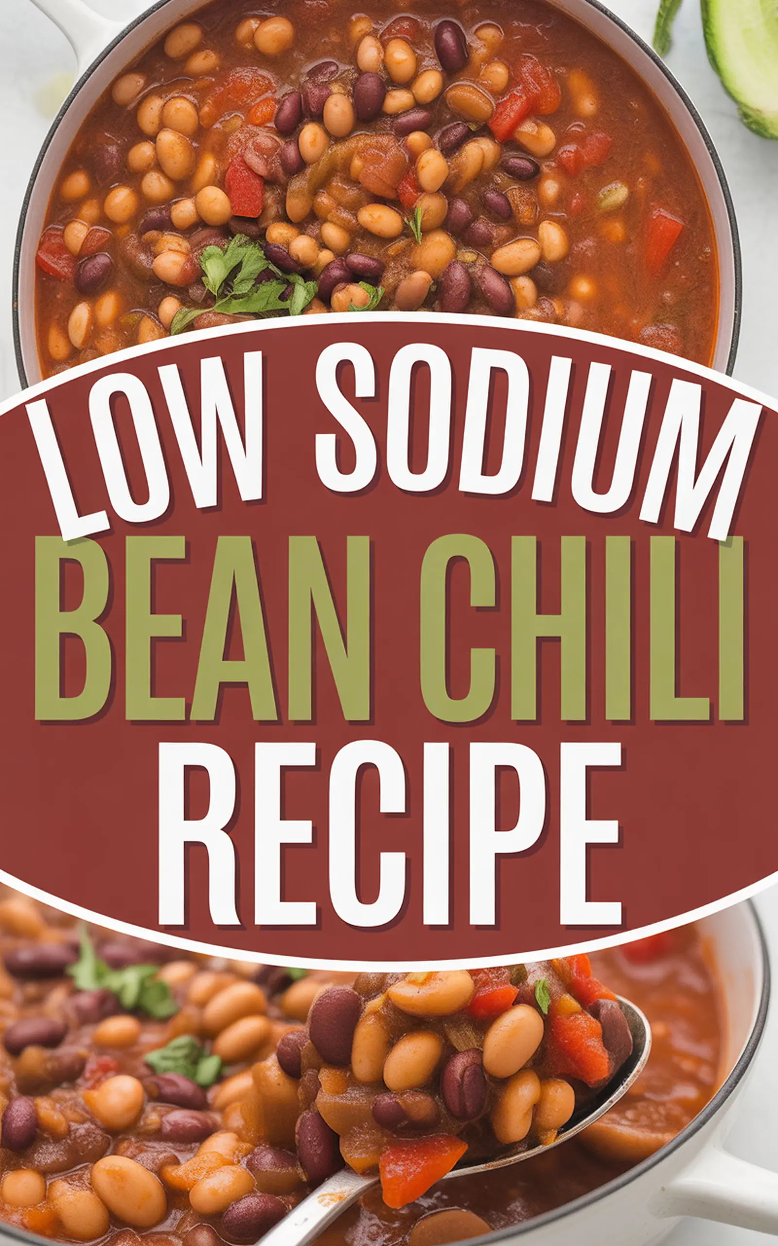 Low Sodium Bean Chili Recipe - easy recipe with step by step instructions