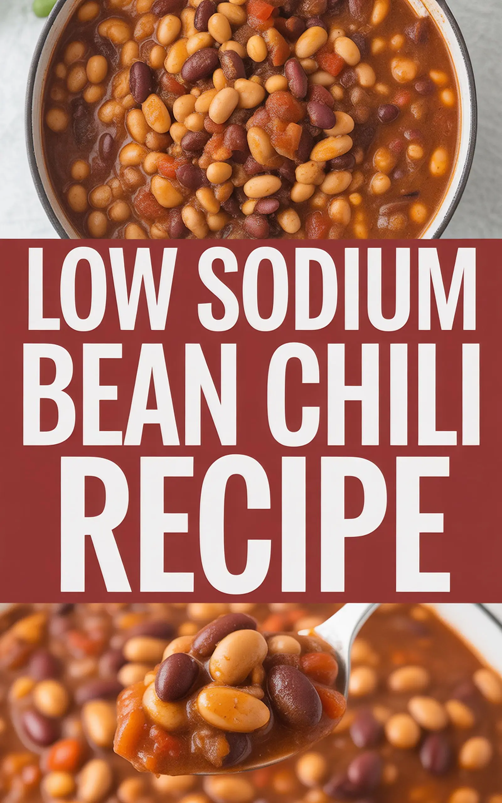 Low Sodium Bean Chili Recipe - easy recipe with step by step instructions
