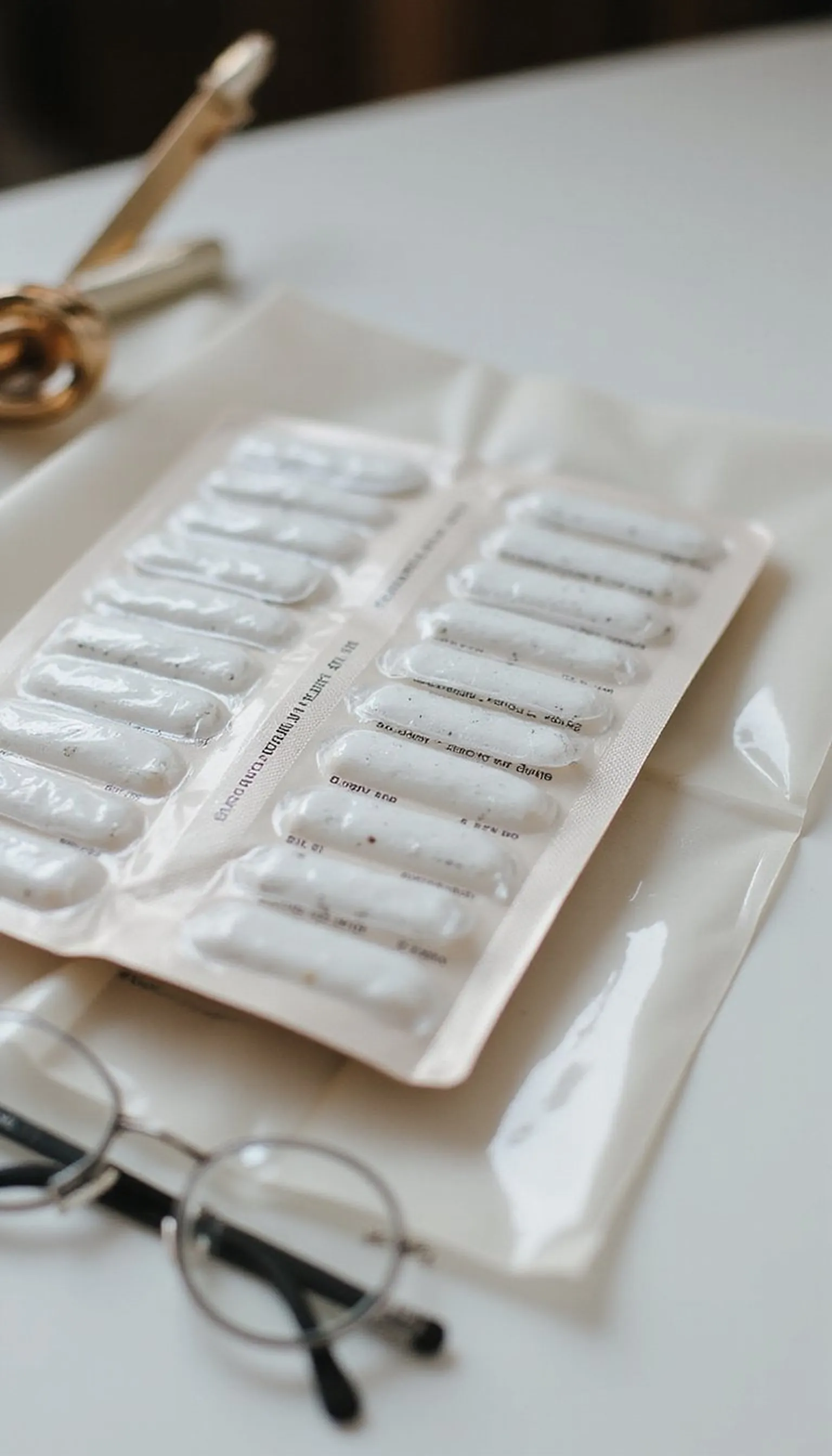 Blister strip organizer with day labels