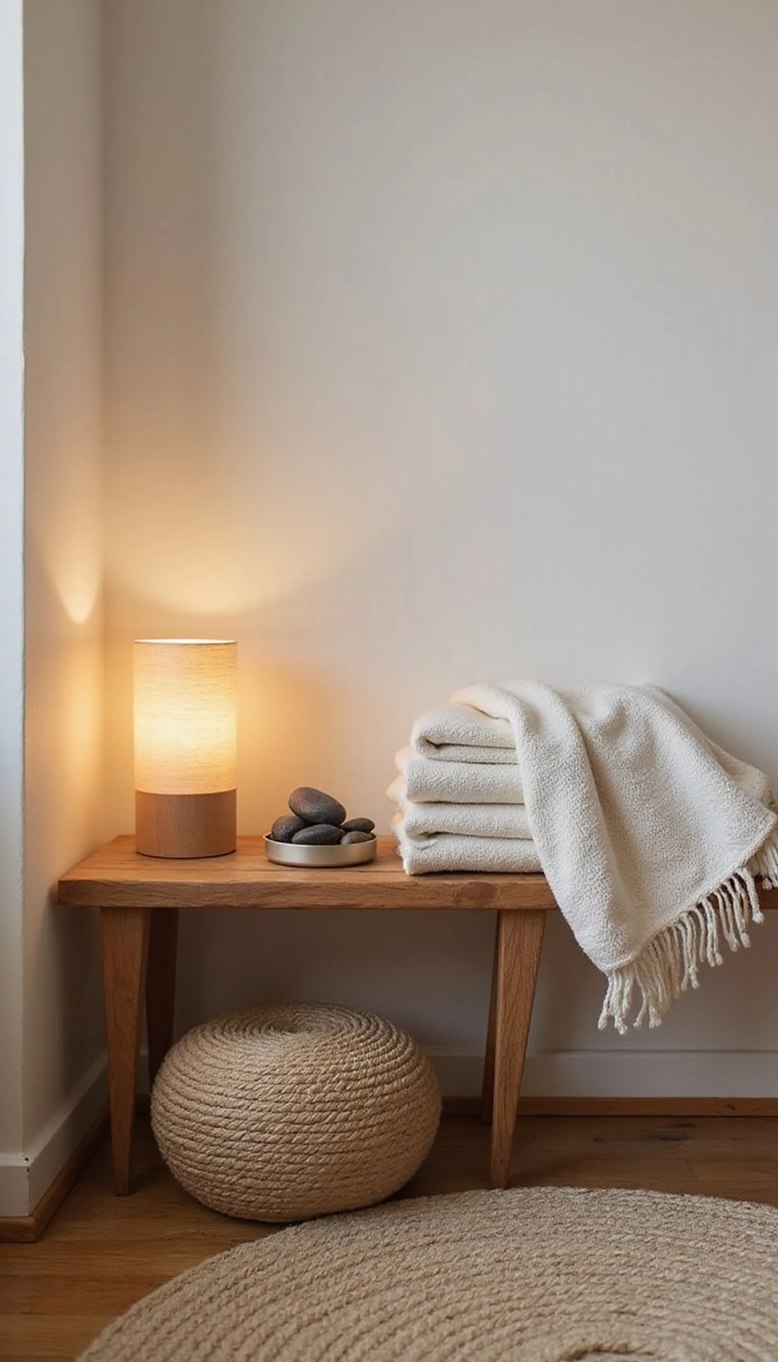 A Cozy Corner with a Weighted Lap Blanket