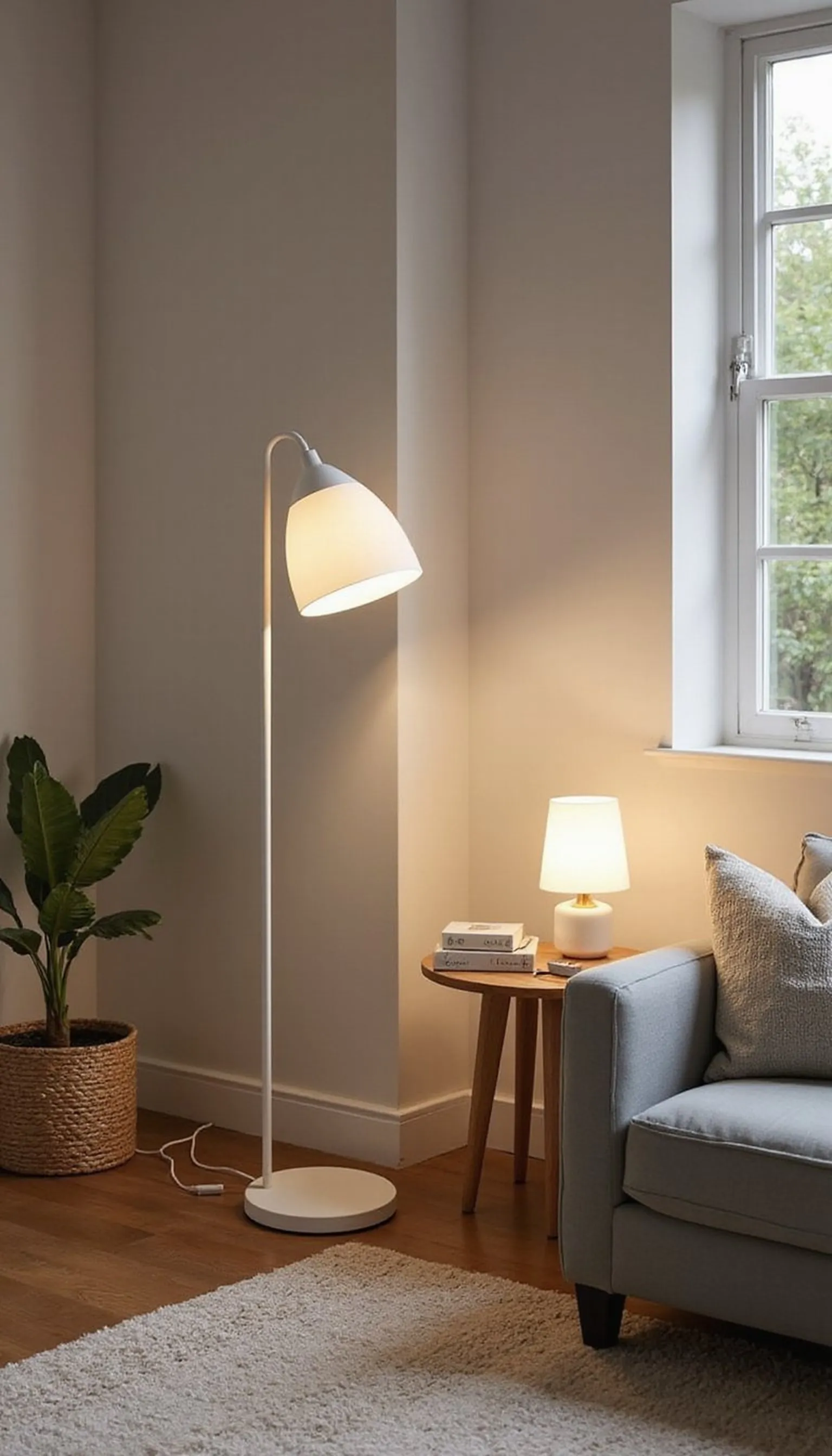 Rechargeable floor lamp for cozy reading corners
