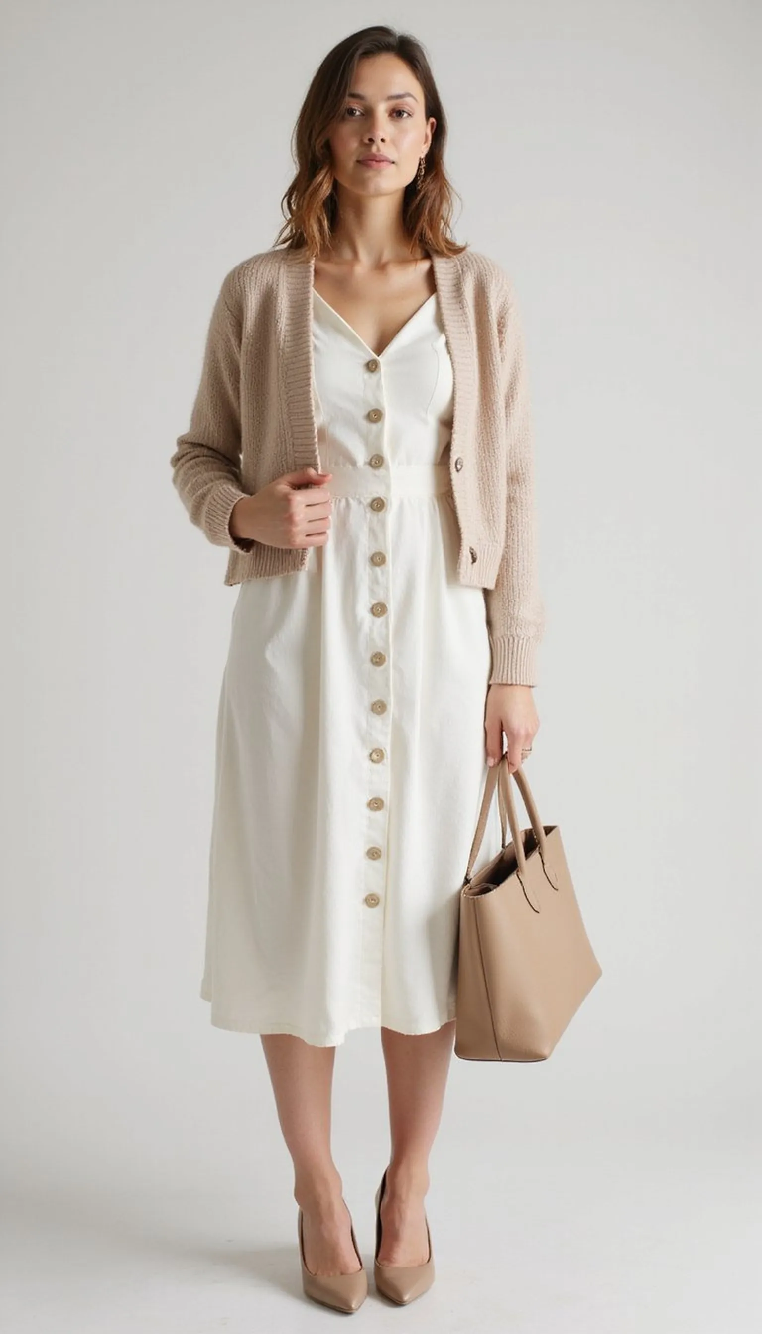 Button-front midi dress — nursing made neat