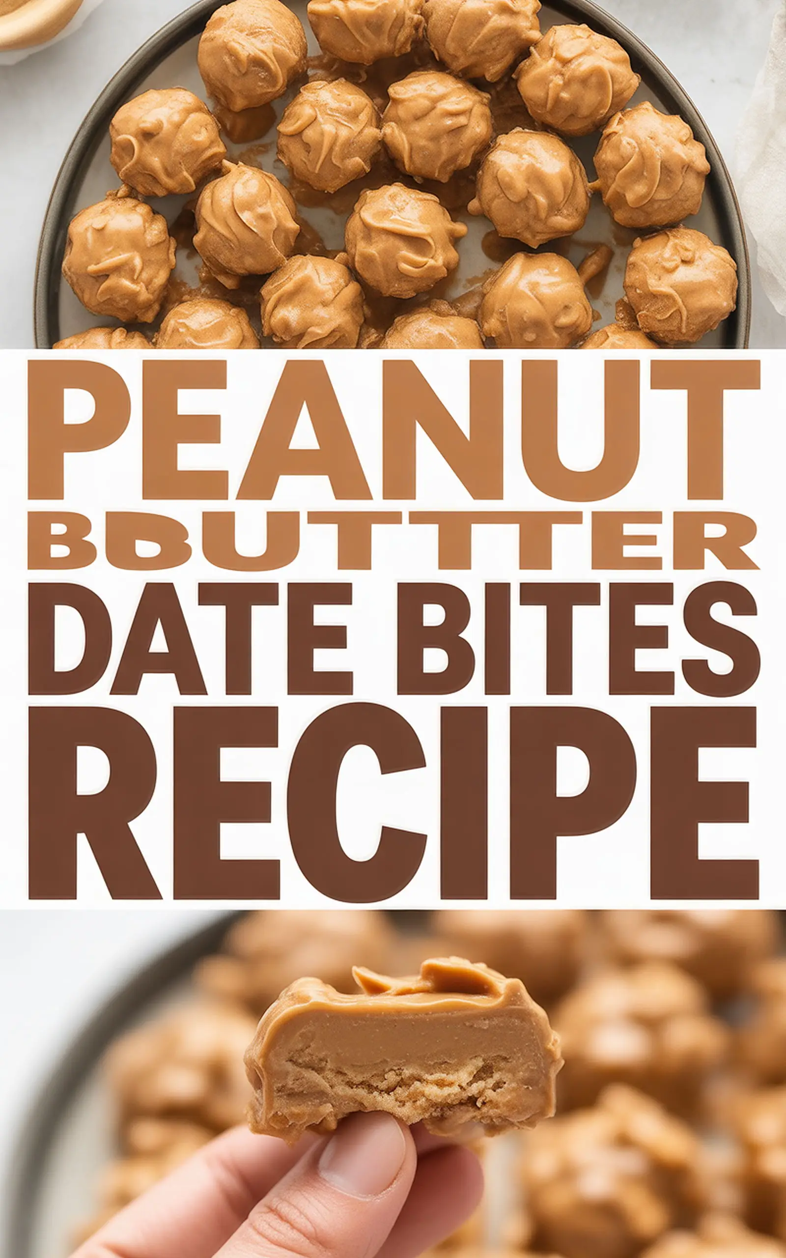 Peanut Butter Date Bites Recipe - easy recipe with step by step instructions