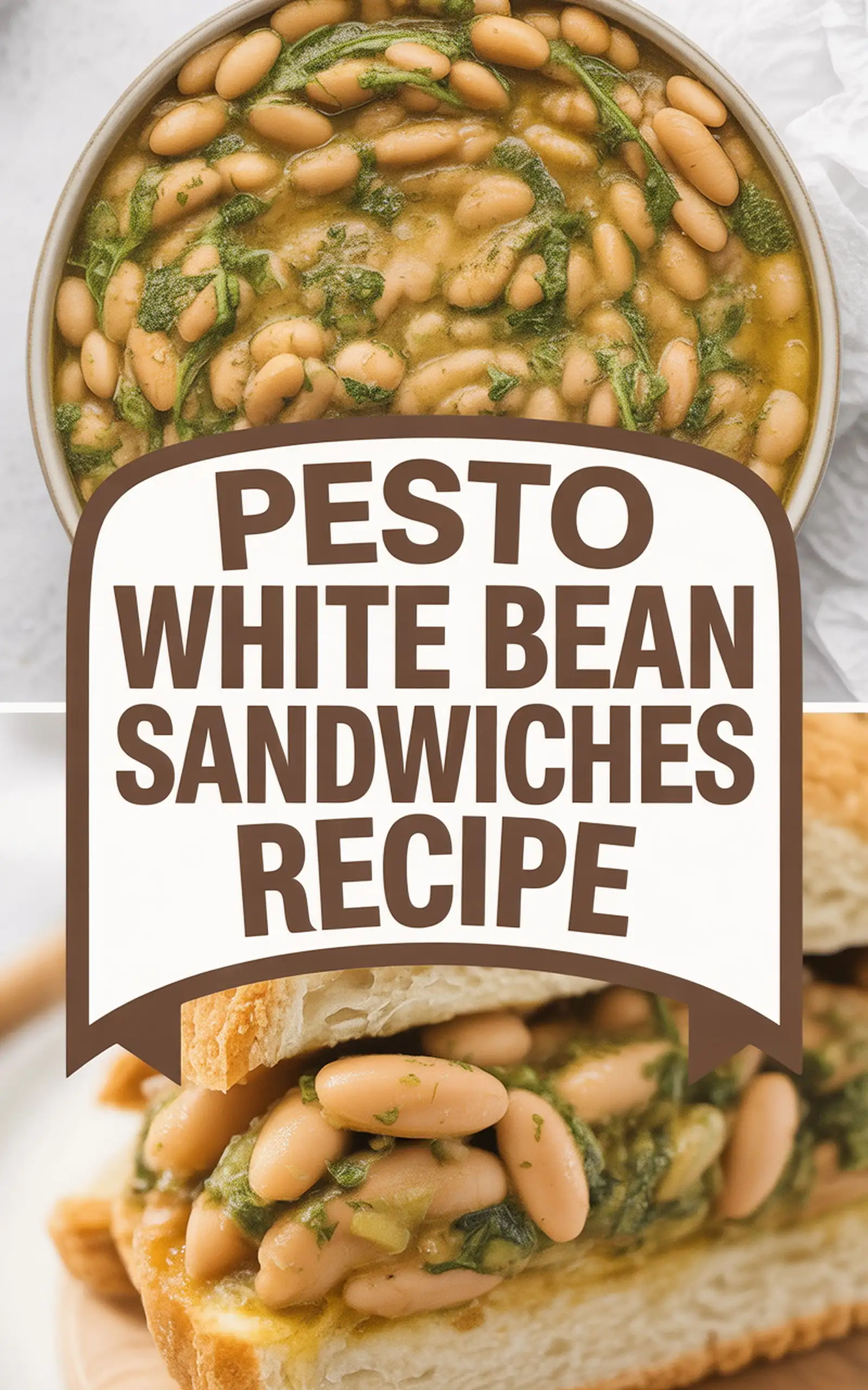 Pesto White Bean Sandwiches Recipe - easy recipe with step by step instructions