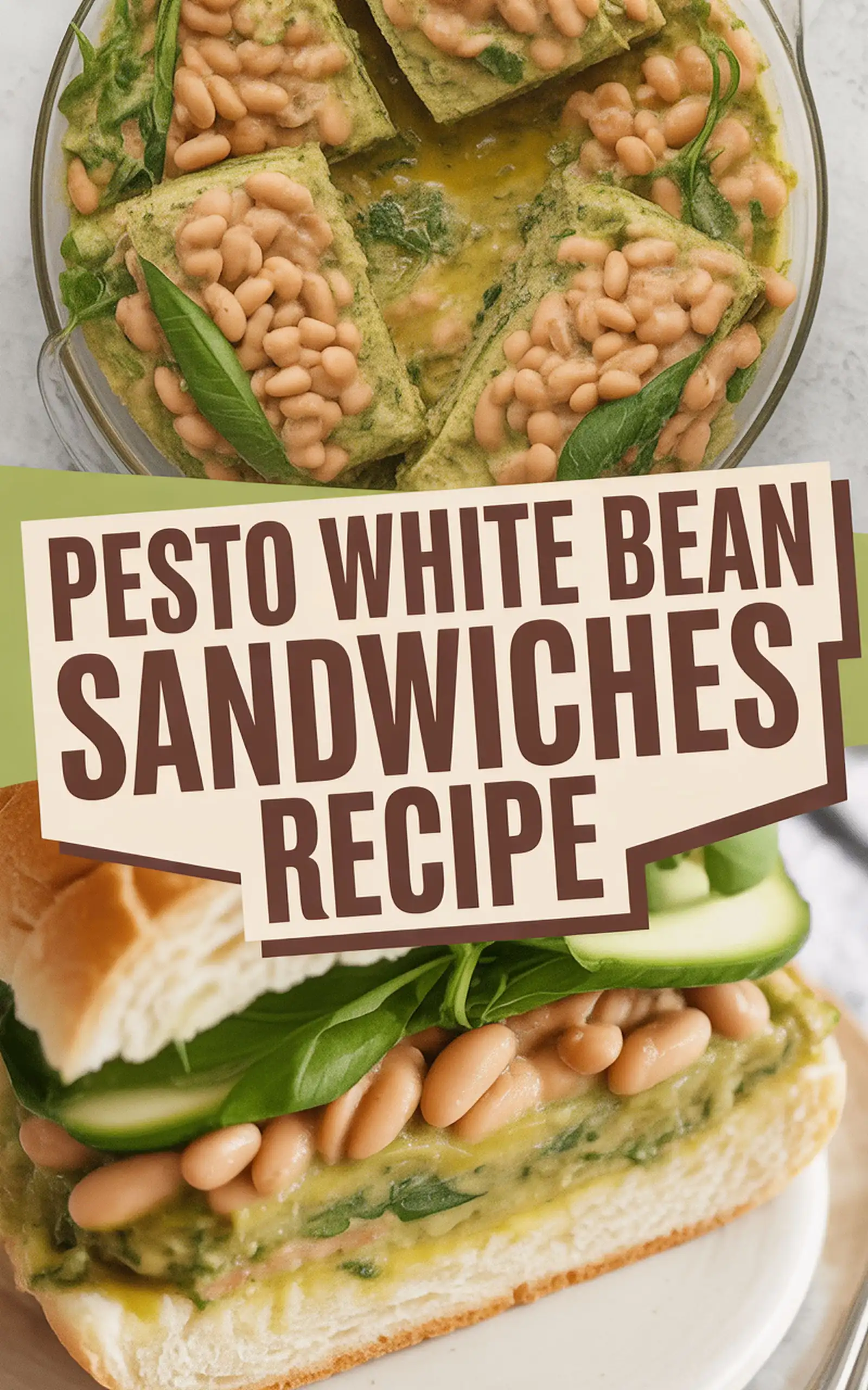 Pesto White Bean Sandwiches Recipe - easy recipe with step by step instructions
