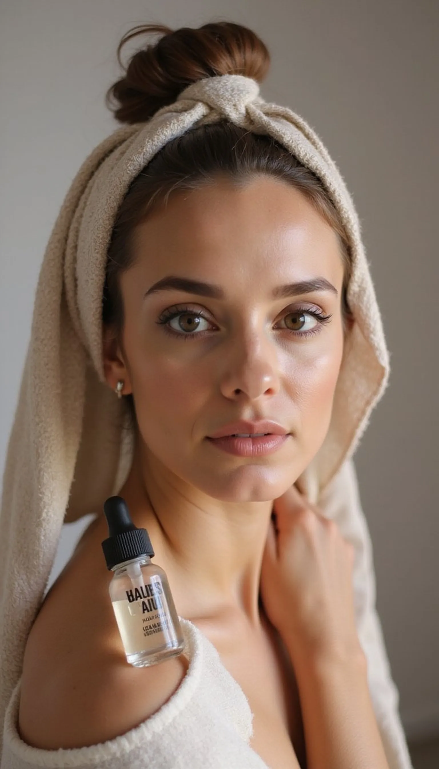 Sleek Low Pony With Scarf Wrap For Smoothness