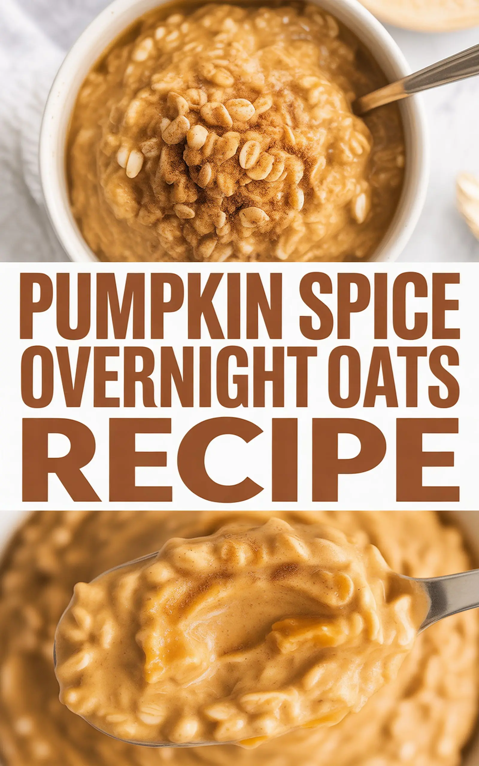 Pumpkin Spice Overnight Oats Recipe - easy recipe with step by step instructions