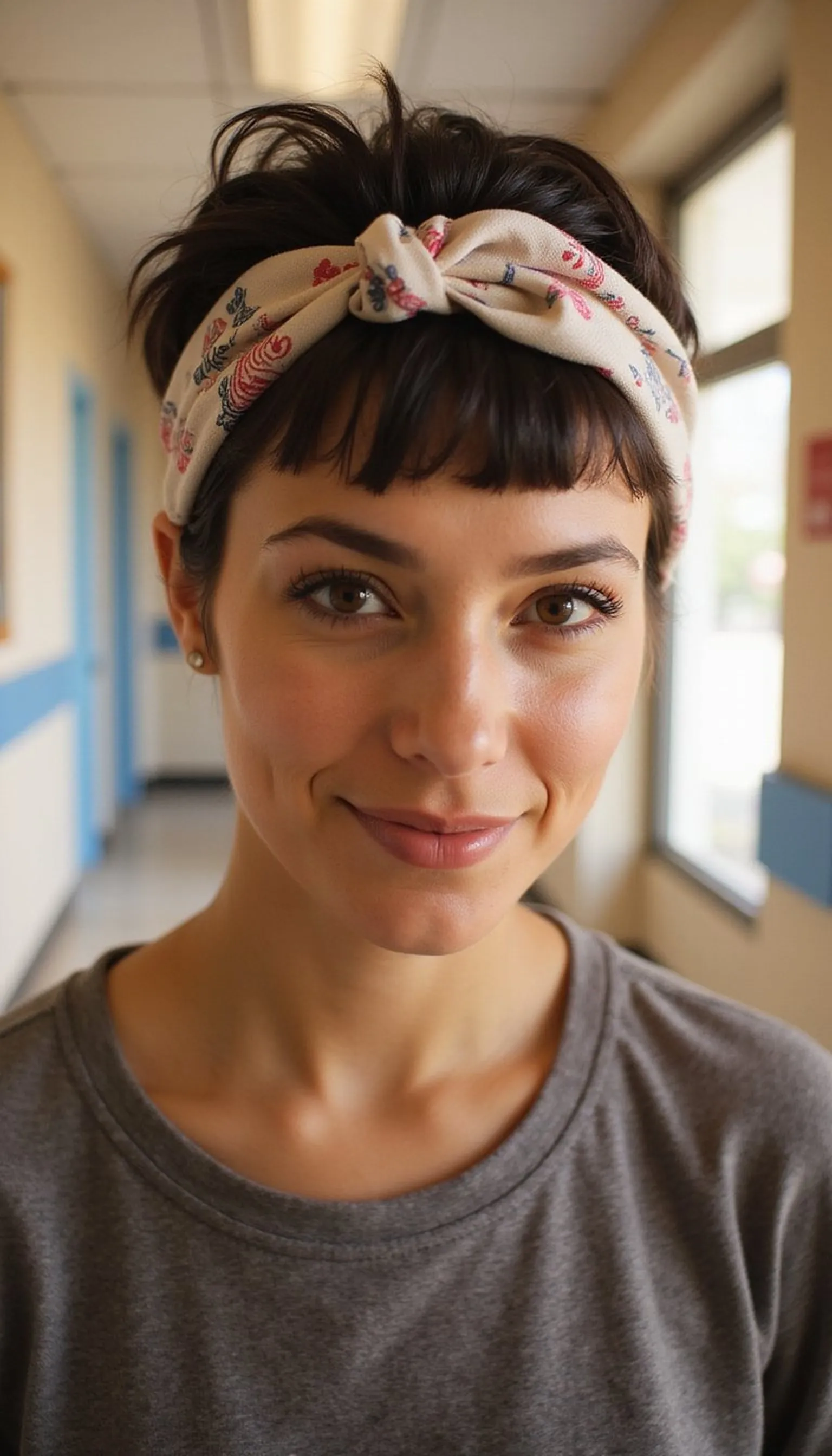 Pixie Tuck With Headband For Short Cuts