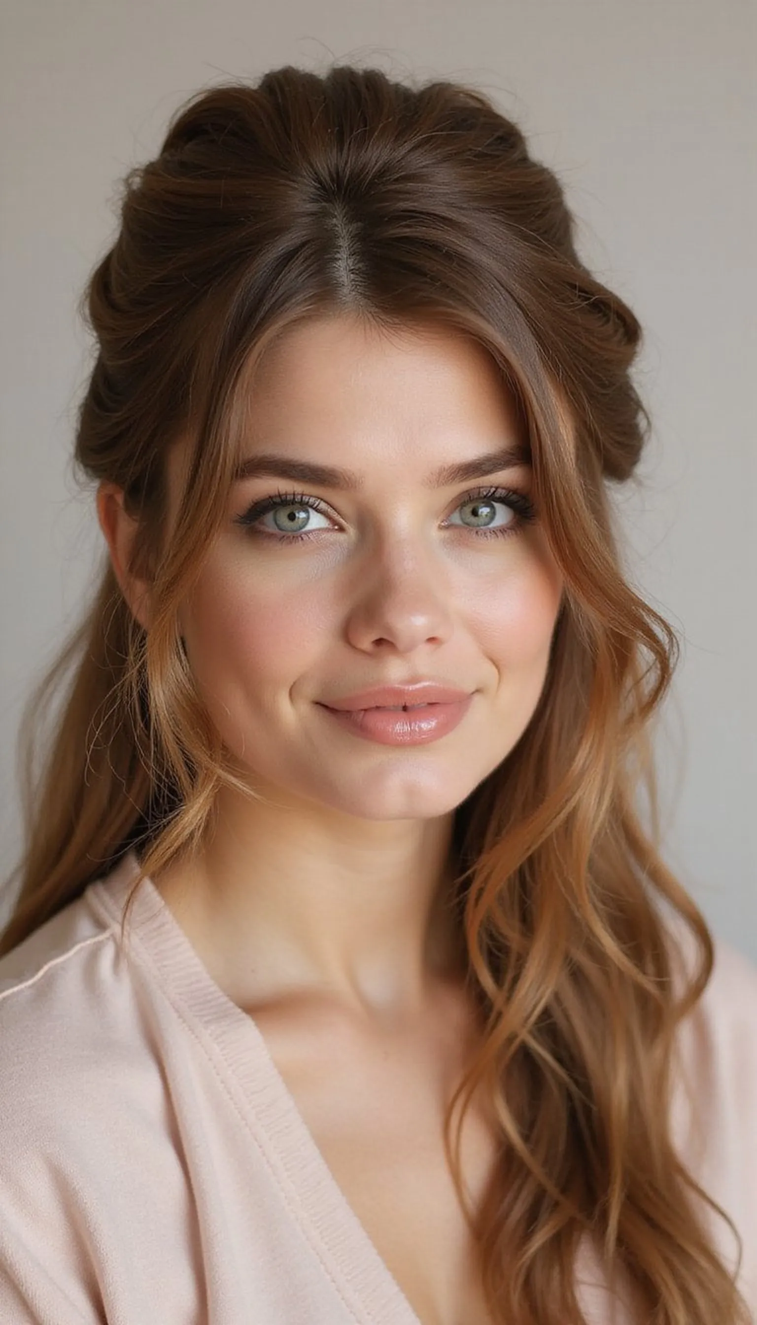 Half-Up French Twist With Clip