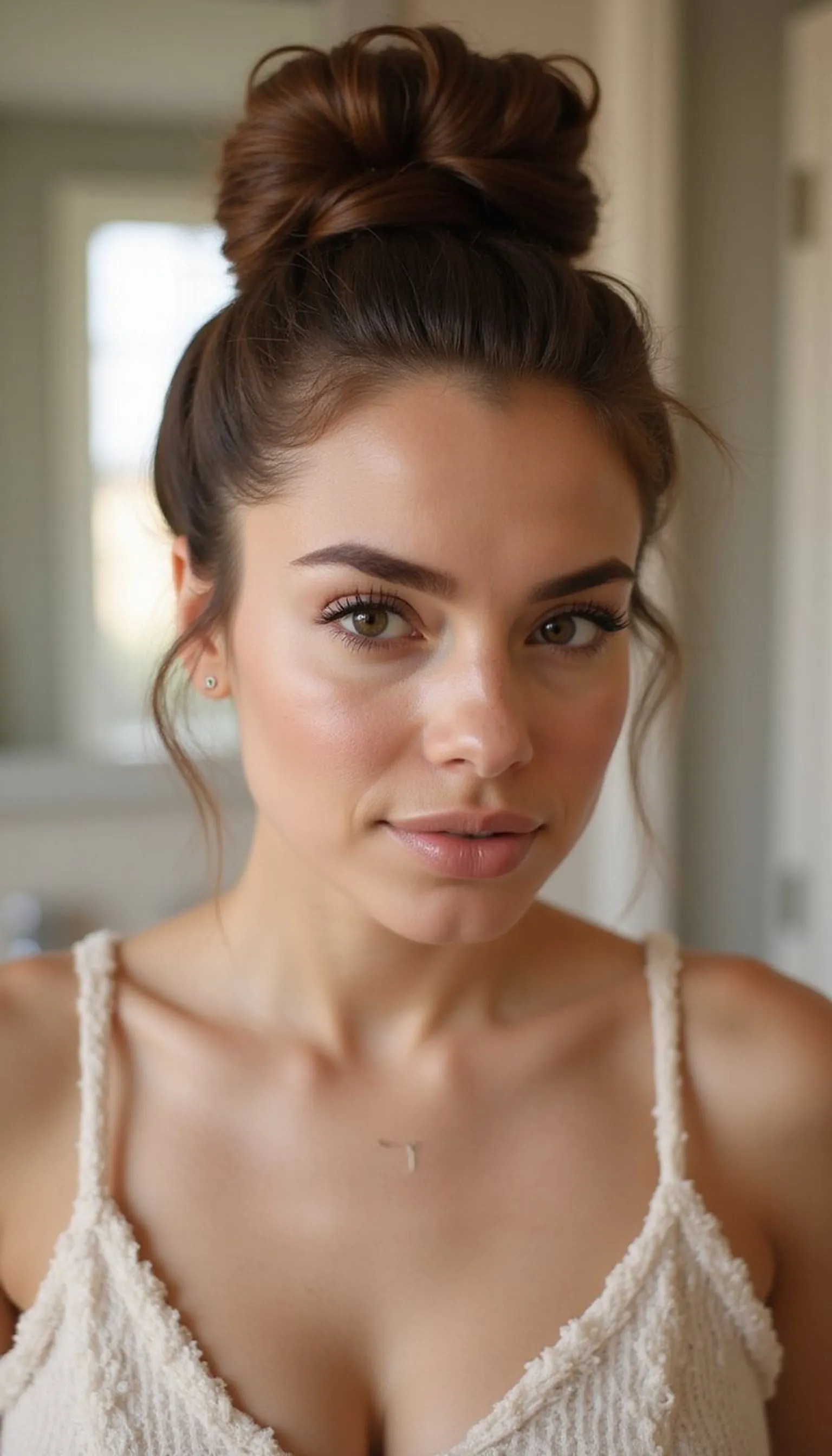 Quick Sock Bun For Sleek Volume