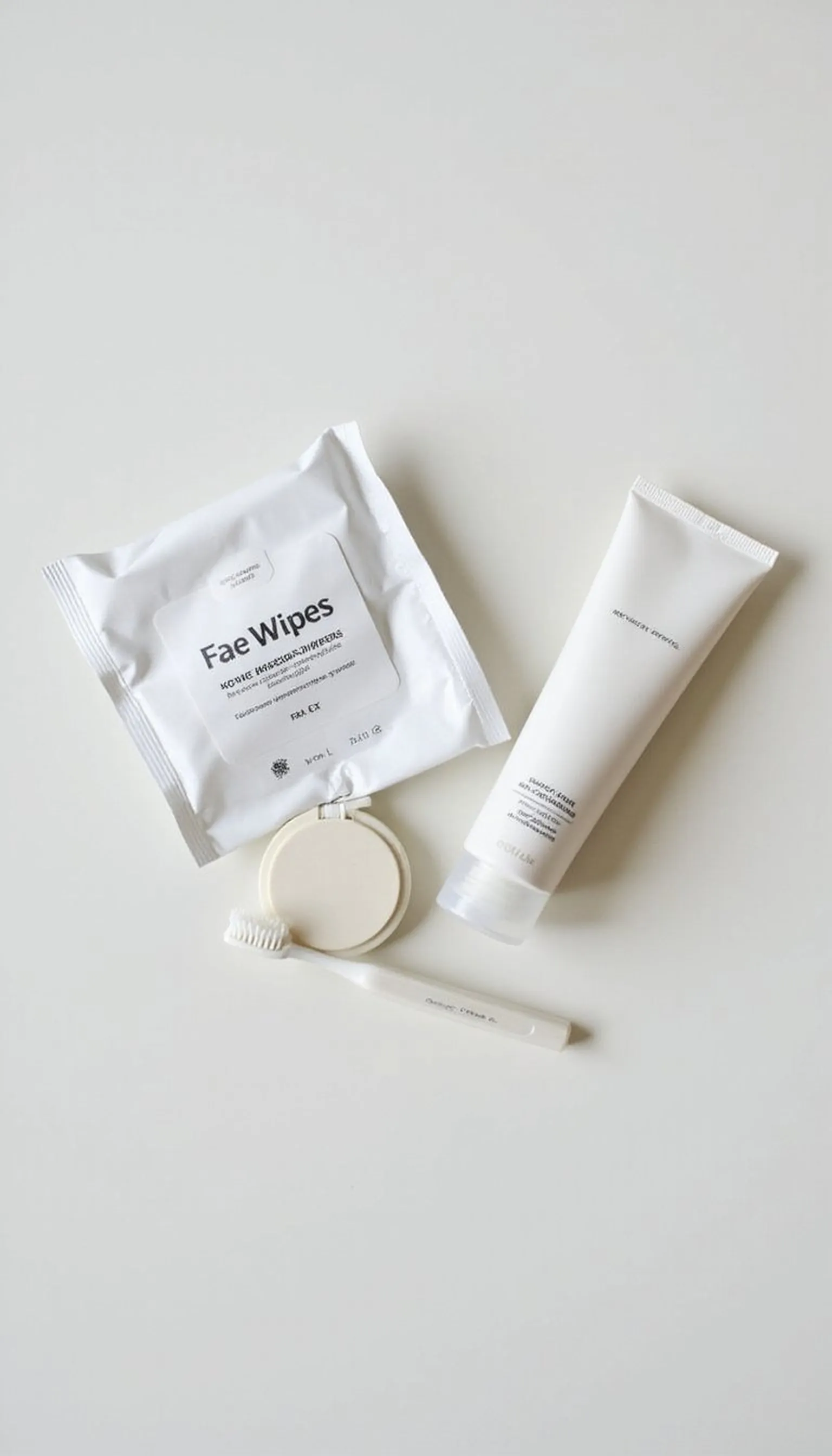 Compact toiletry kit for overnight refresh