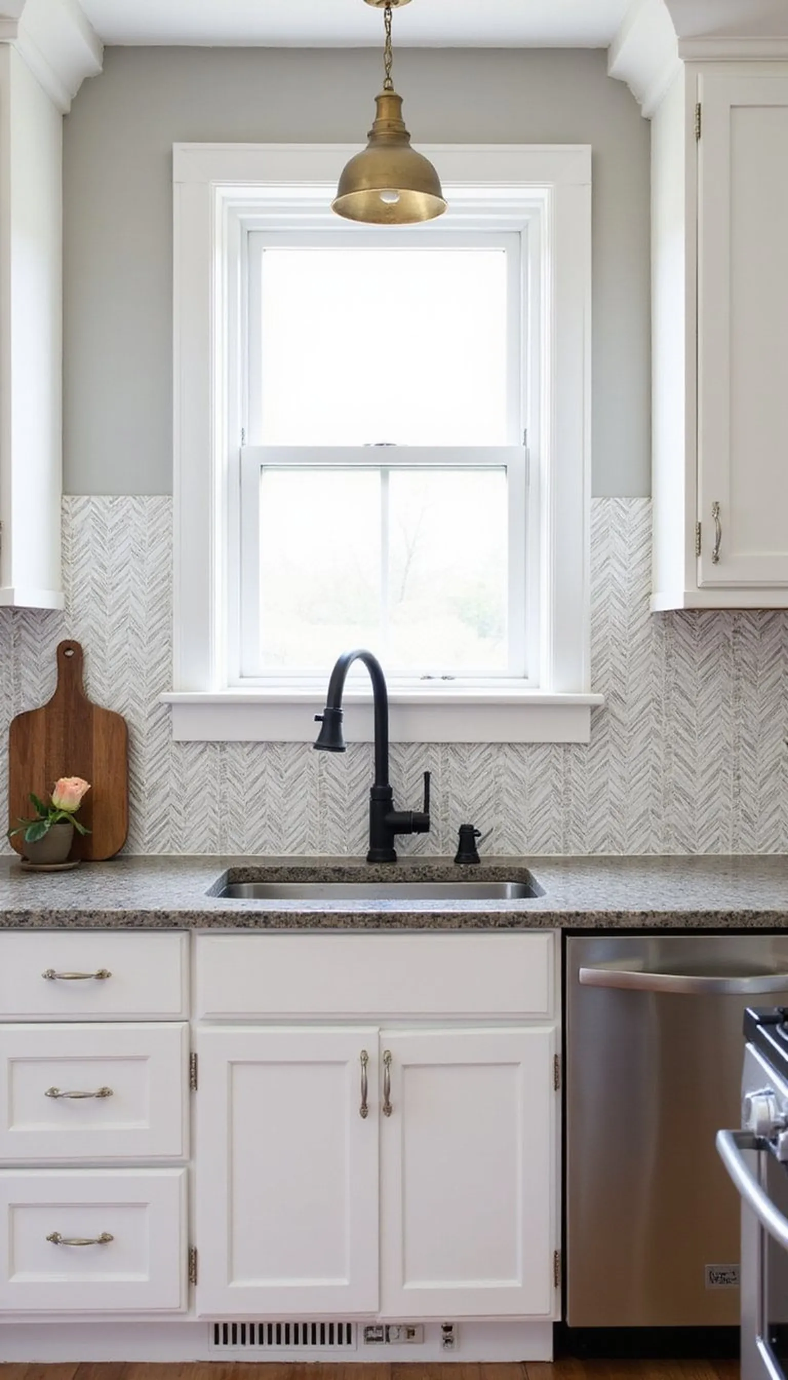 Geometric chevron for a modern pattern punch