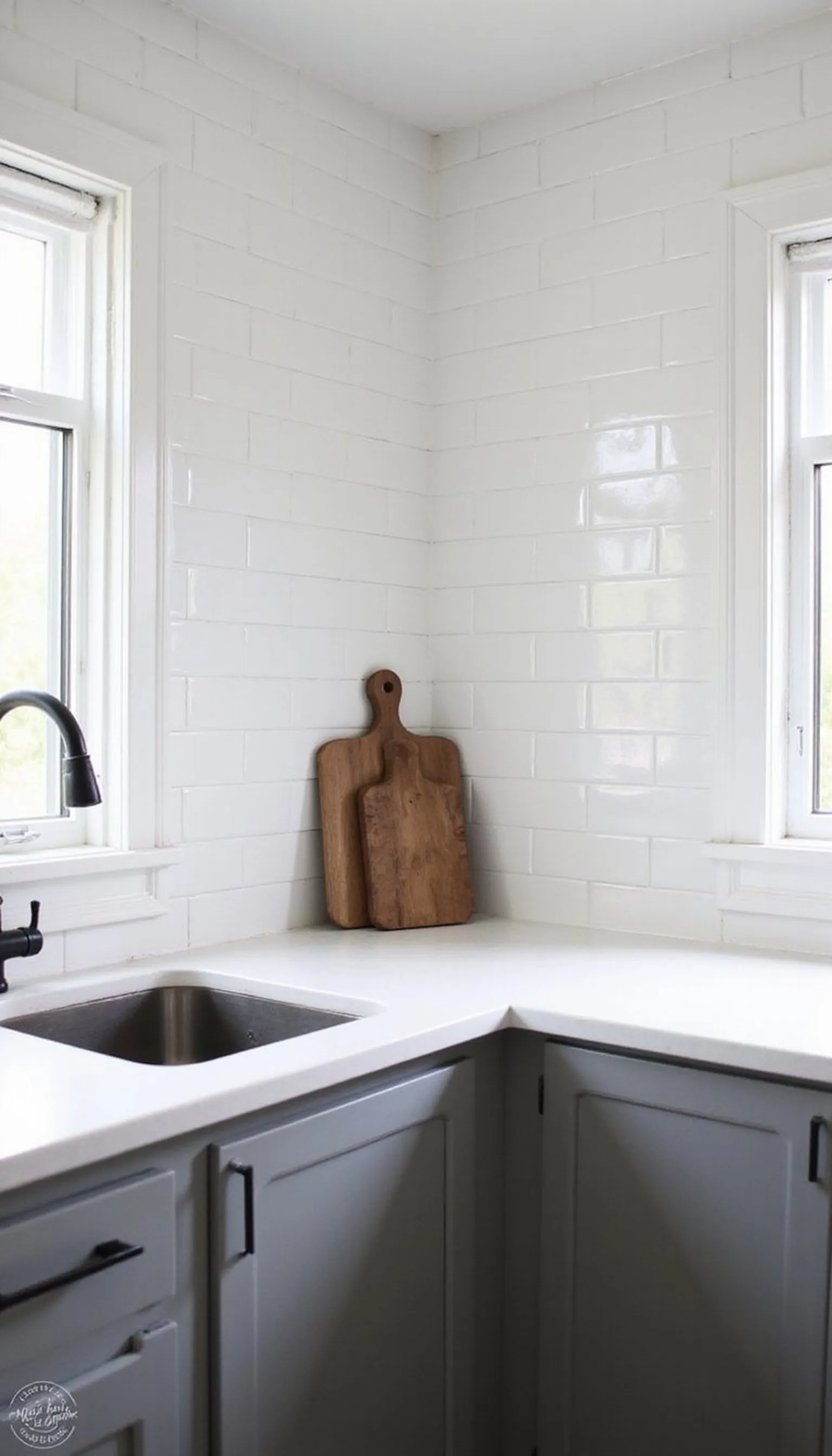 Sunny subway tile for a classic rental kitchen