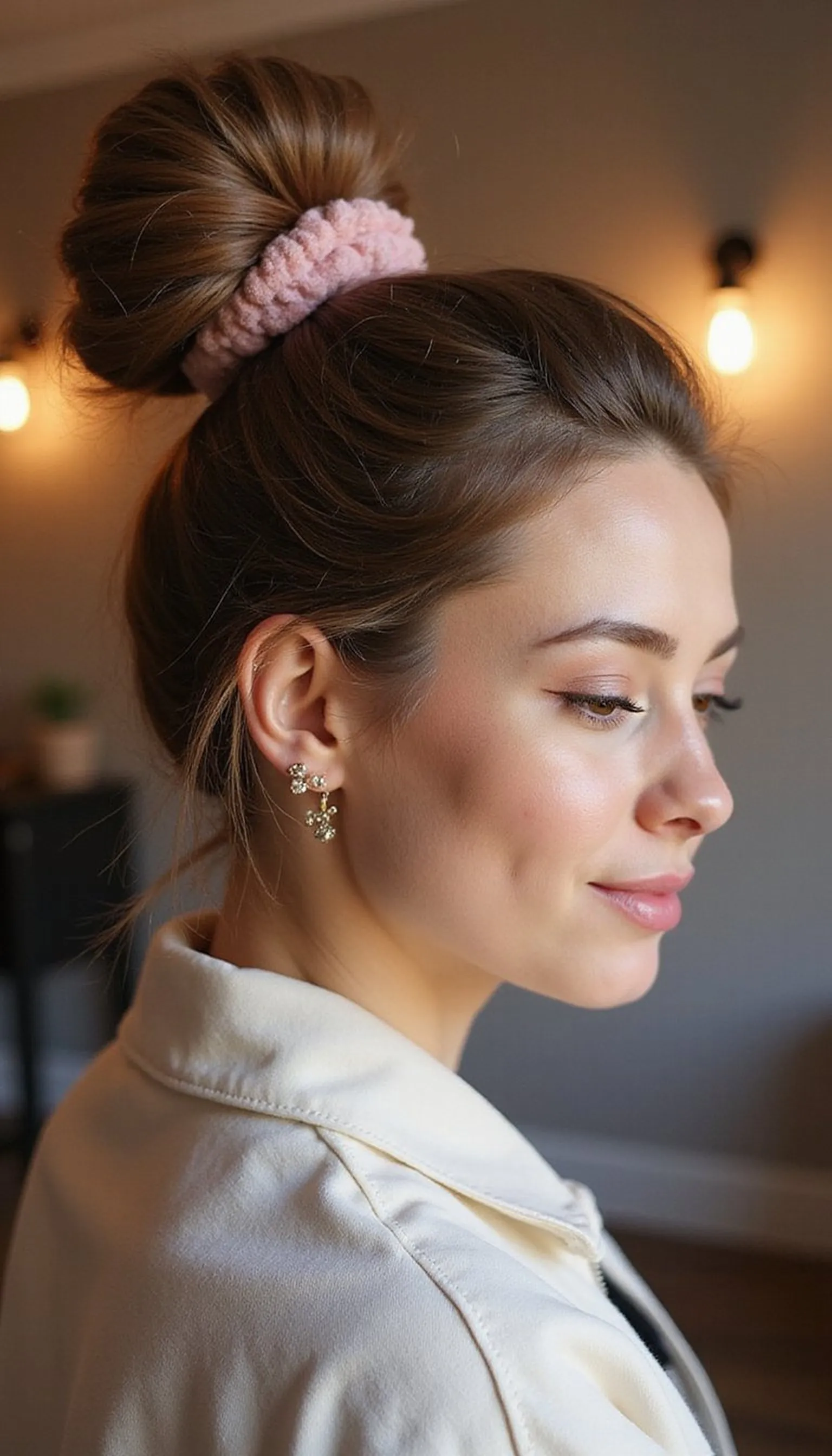 Low Sock Bun For Volume Control