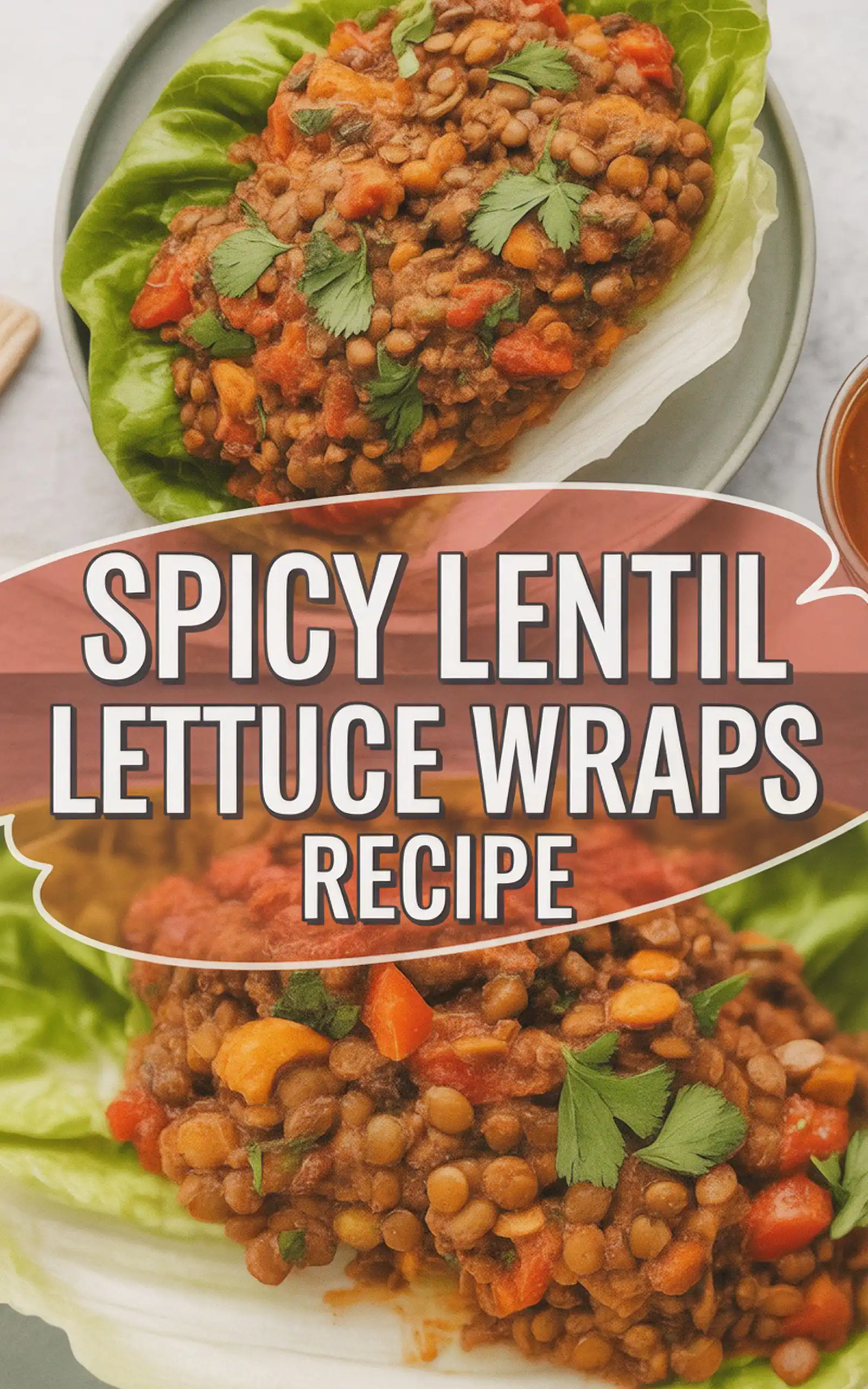 Spicy Lentil Lettuce Wraps Recipe - easy recipe with step by step instructions