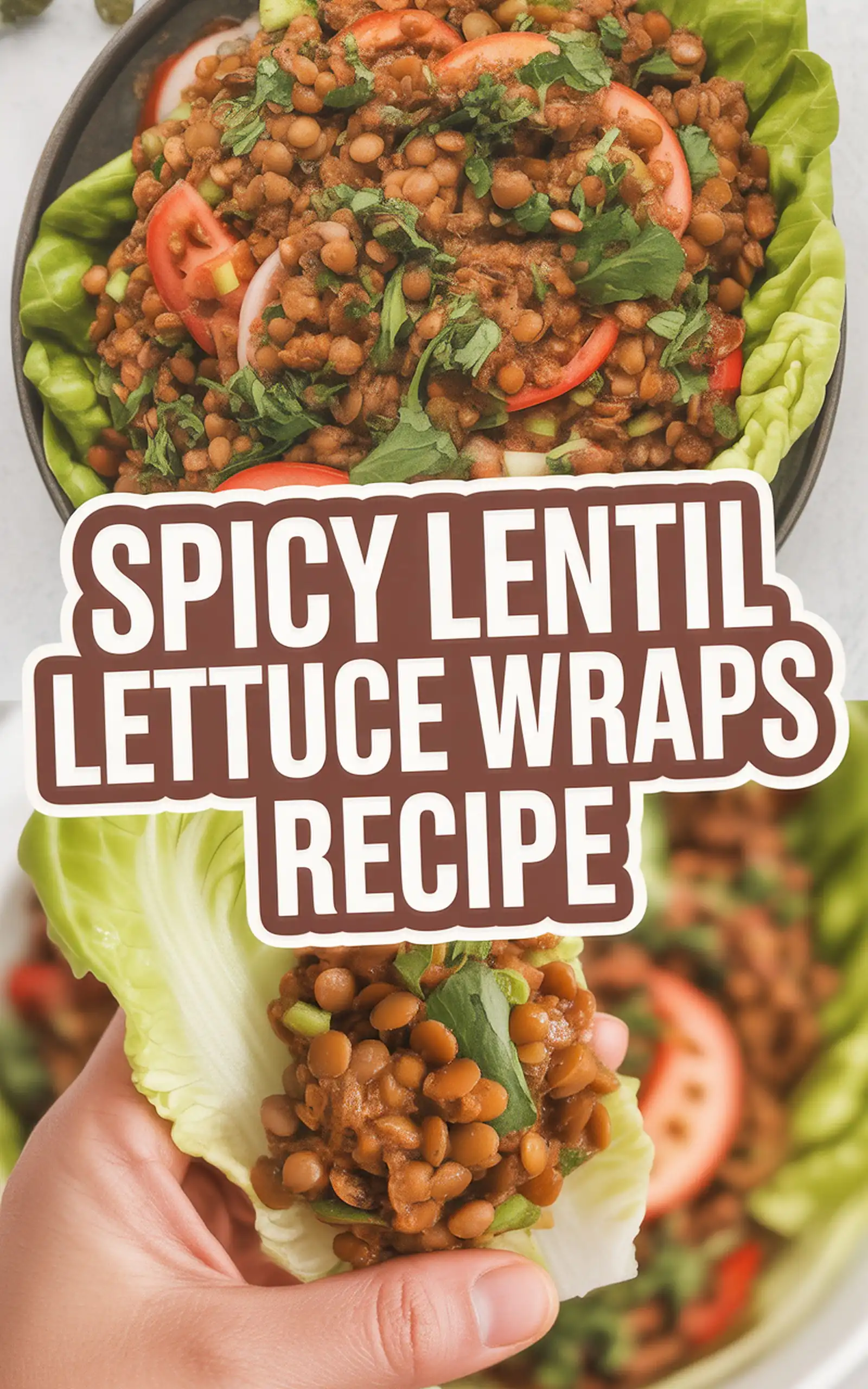 Spicy Lentil Lettuce Wraps Recipe - easy recipe with step by step instructions