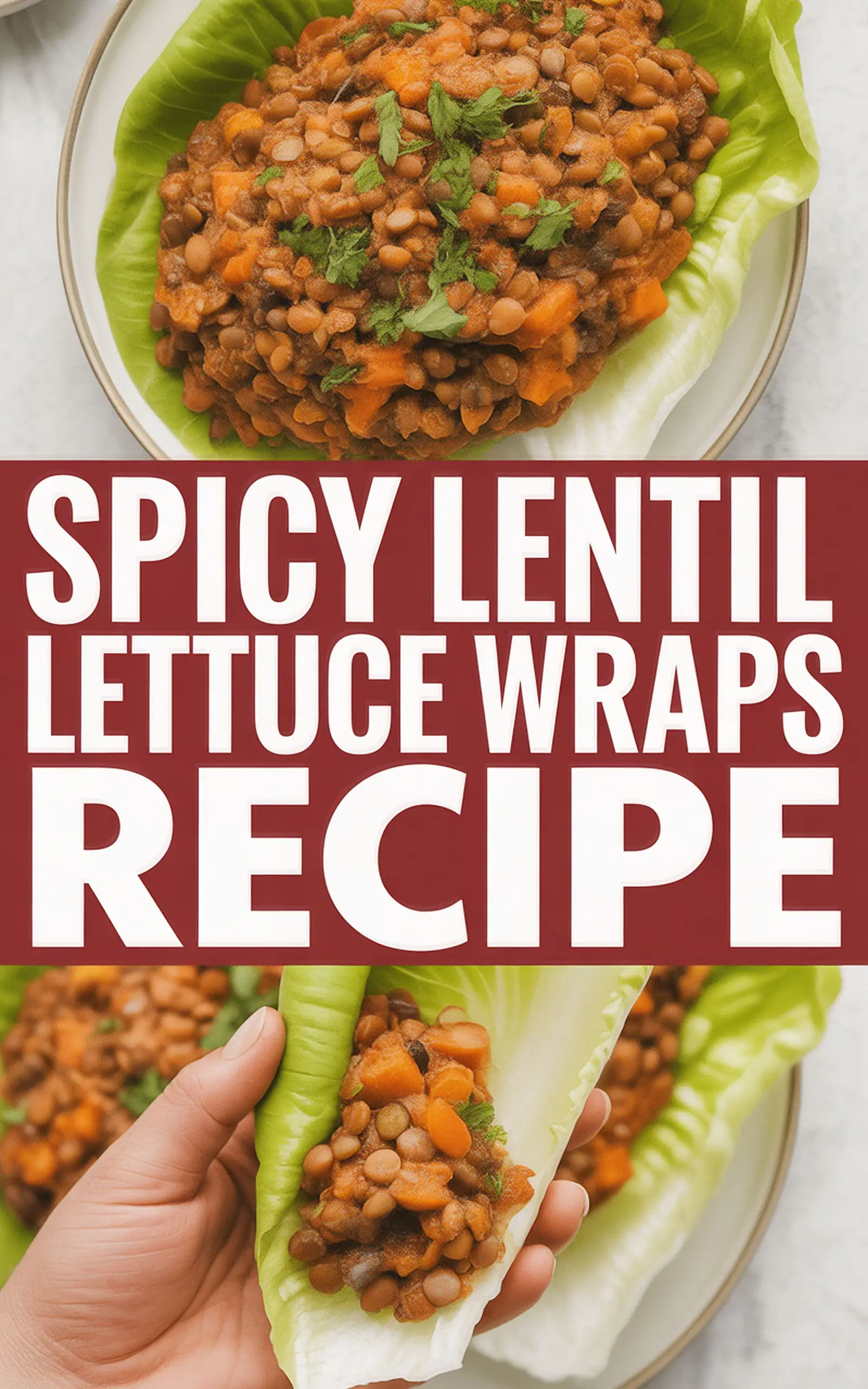 Spicy Lentil Lettuce Wraps Recipe - easy recipe with step by step instructions