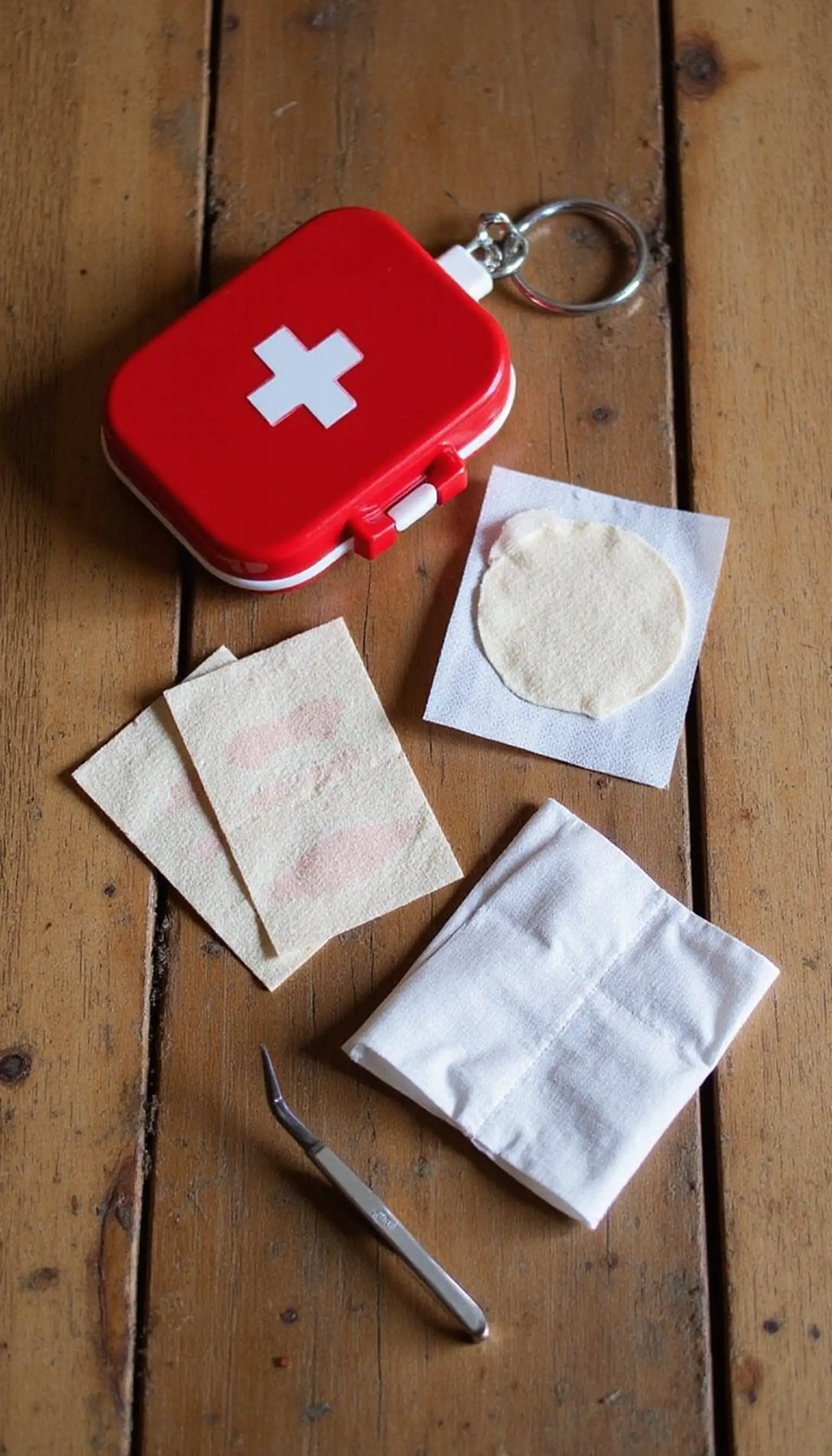 Compact first-aid kit for quick fixes
