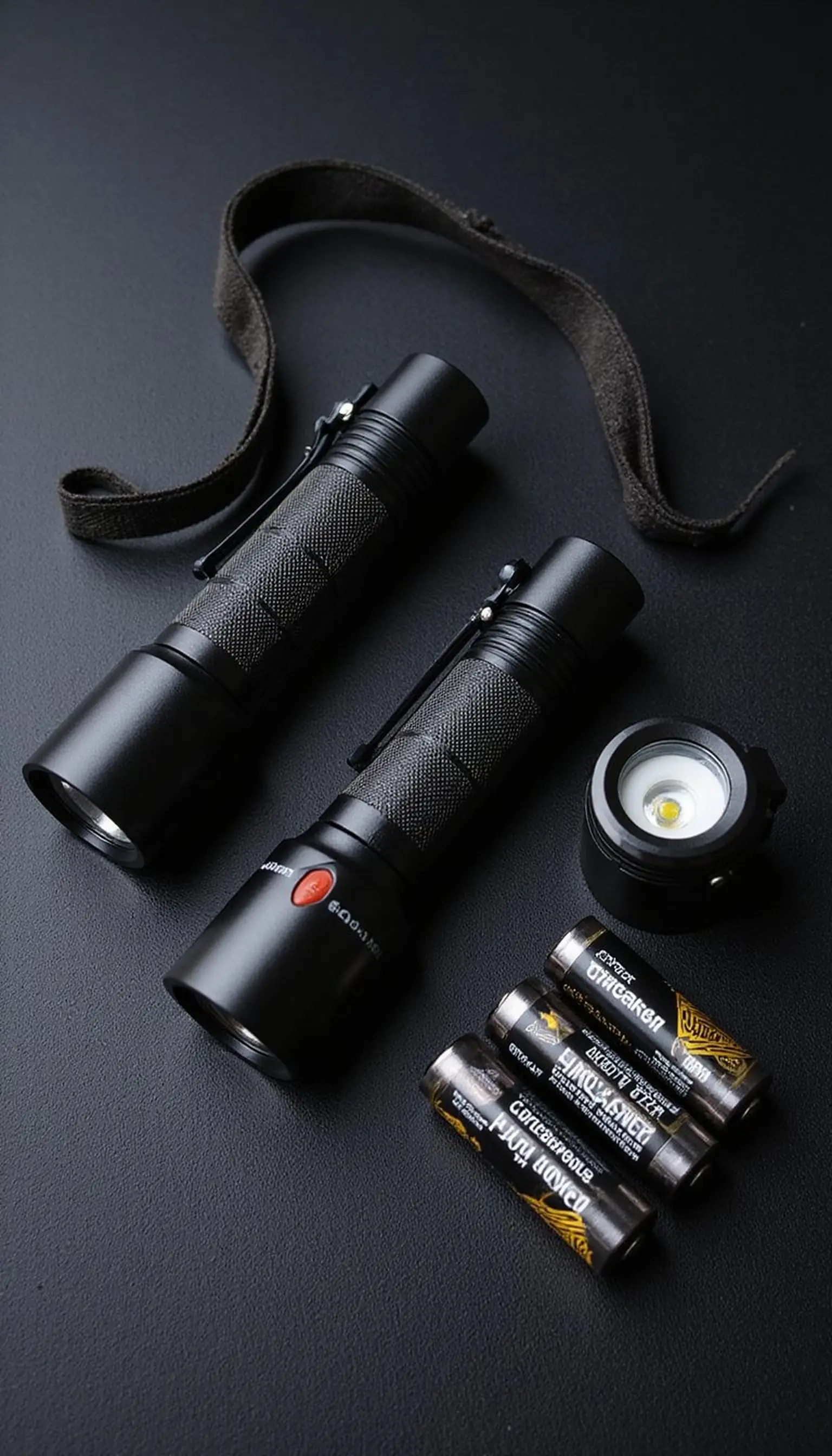 Compact flashlight and headlamp for night walks