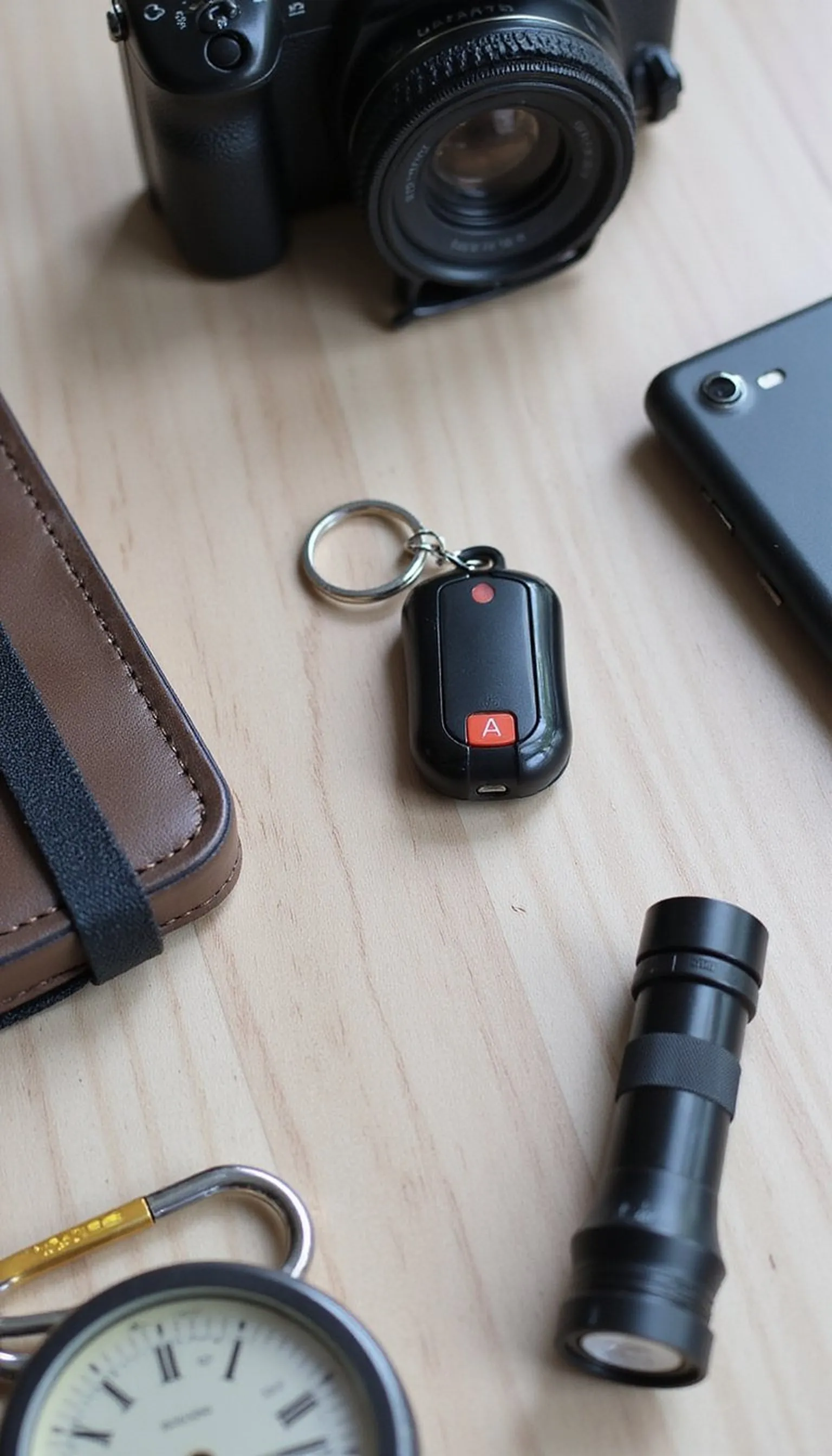 Tiny alarm keychain — loud and simple