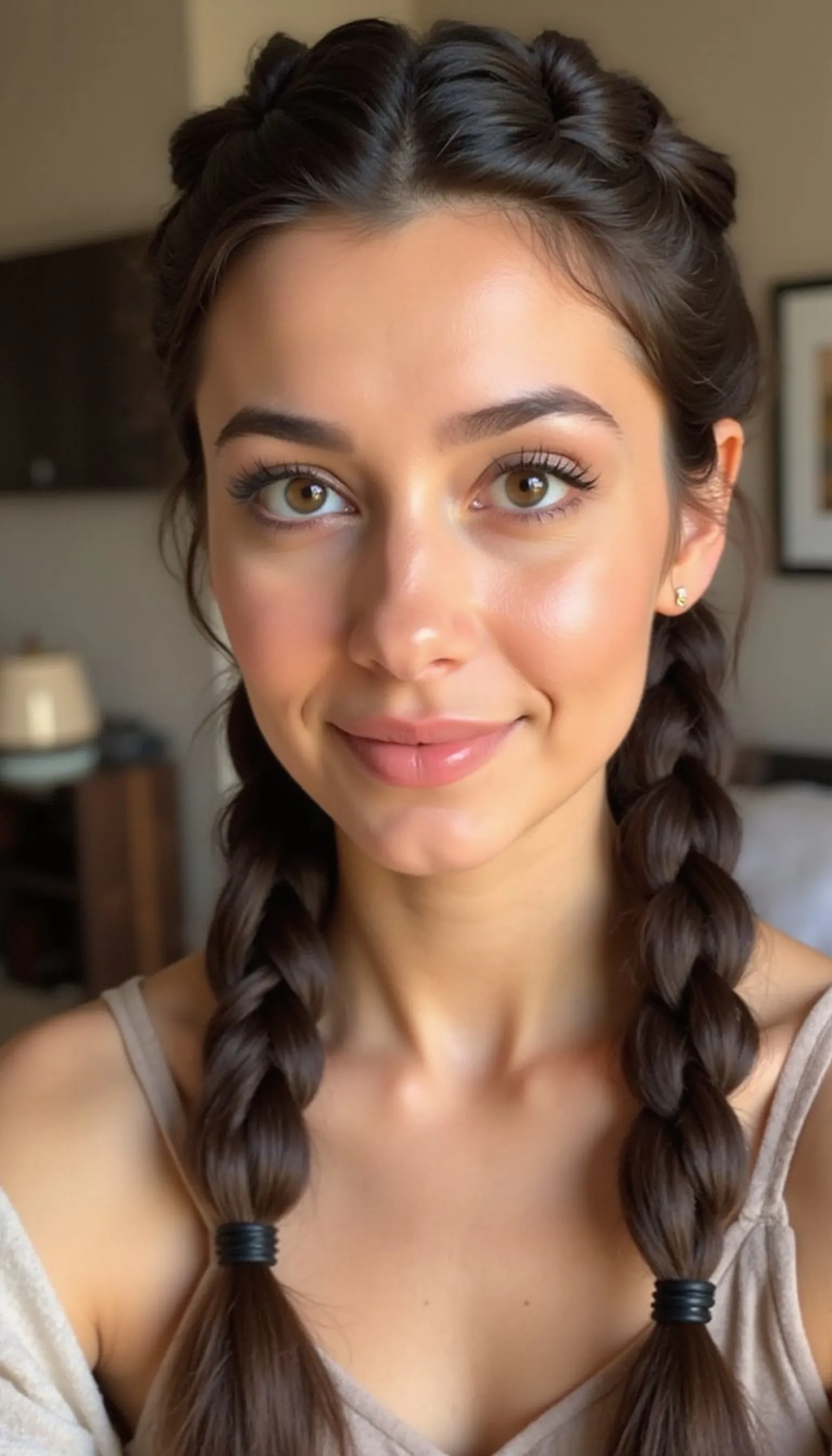 Face-Framing Twists Secured With Mini Clips