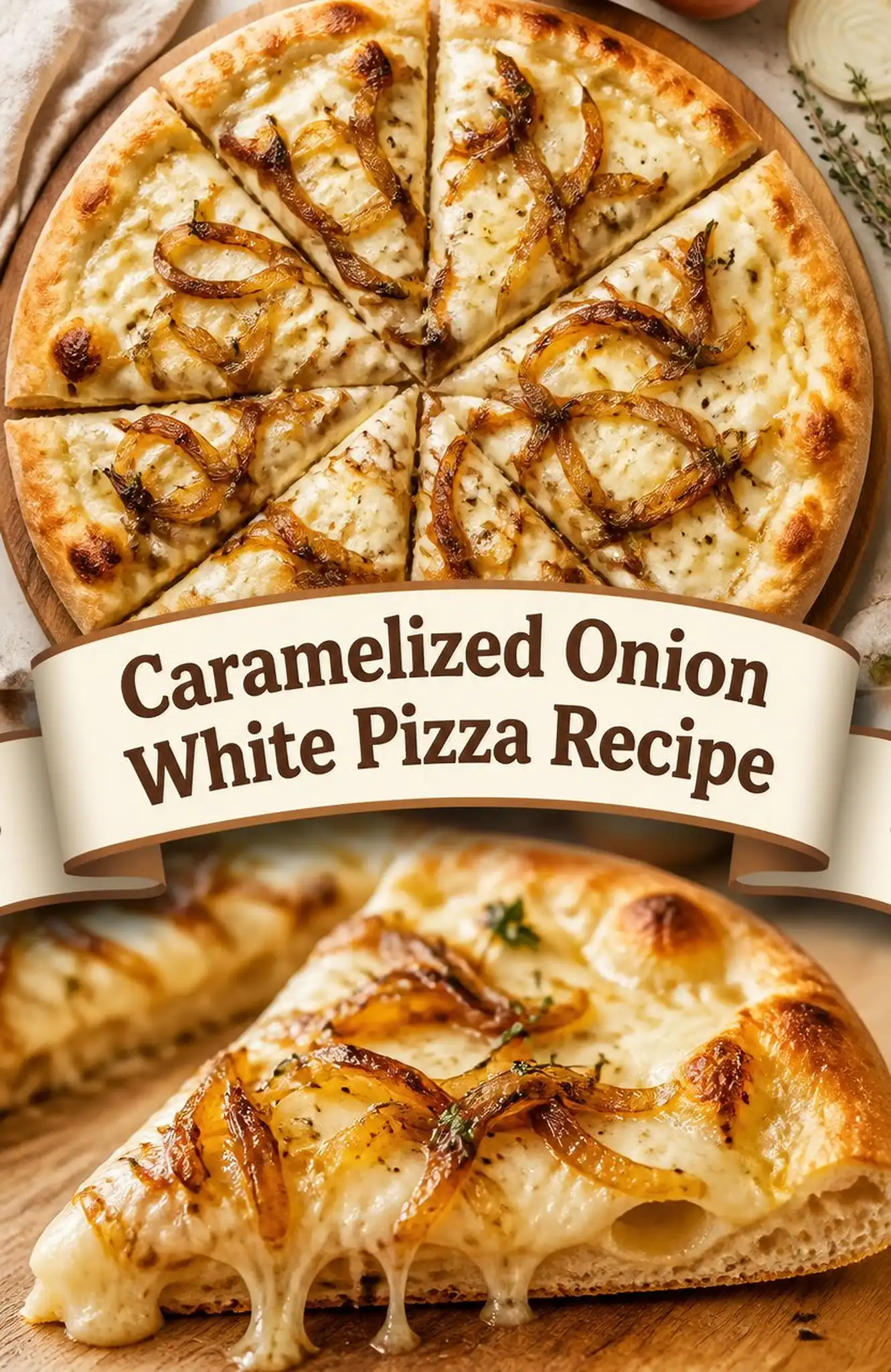 Caramelized Onion White Pizza Recipe