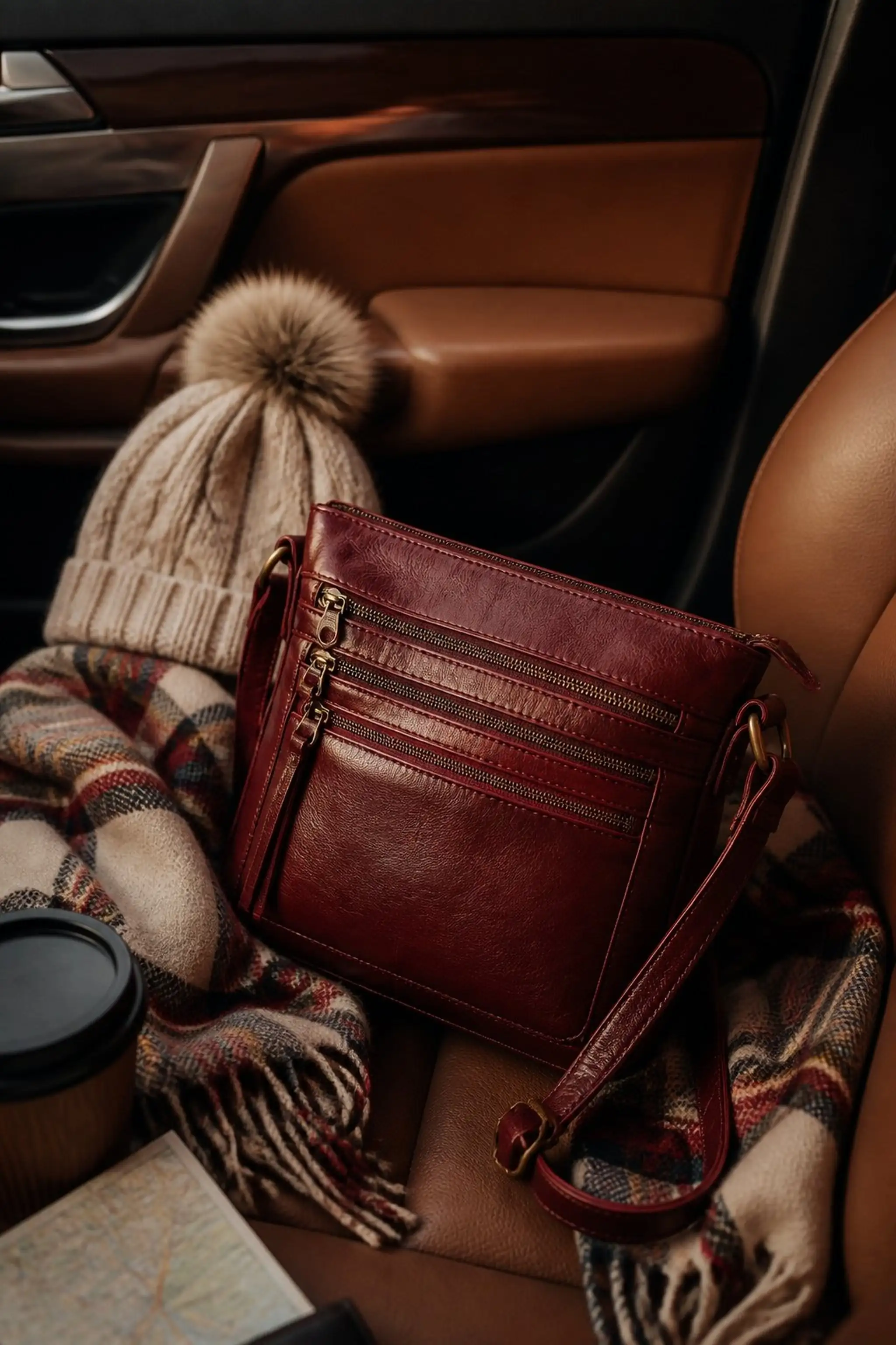 Crossbody bag with quick-access pockets