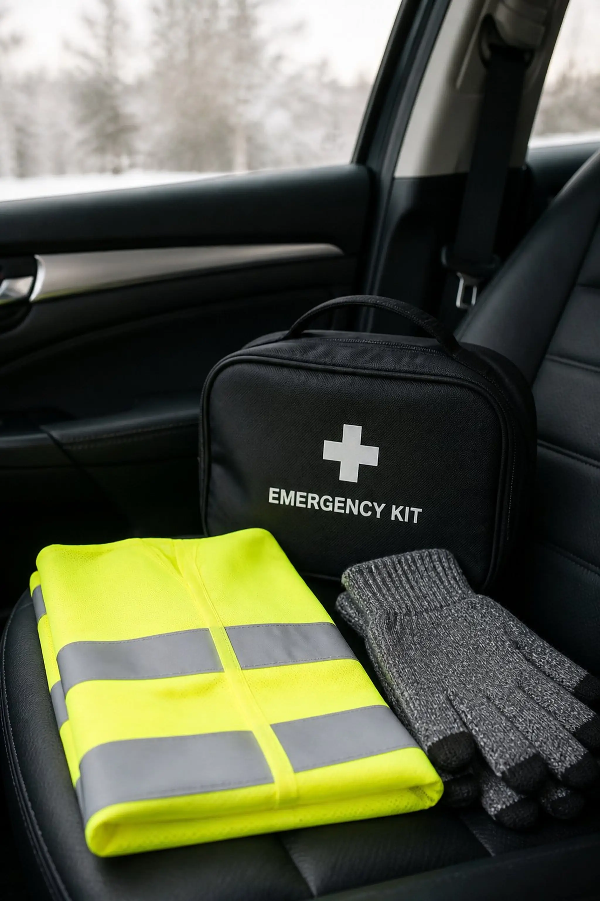 Reflective vest for roadside safety
