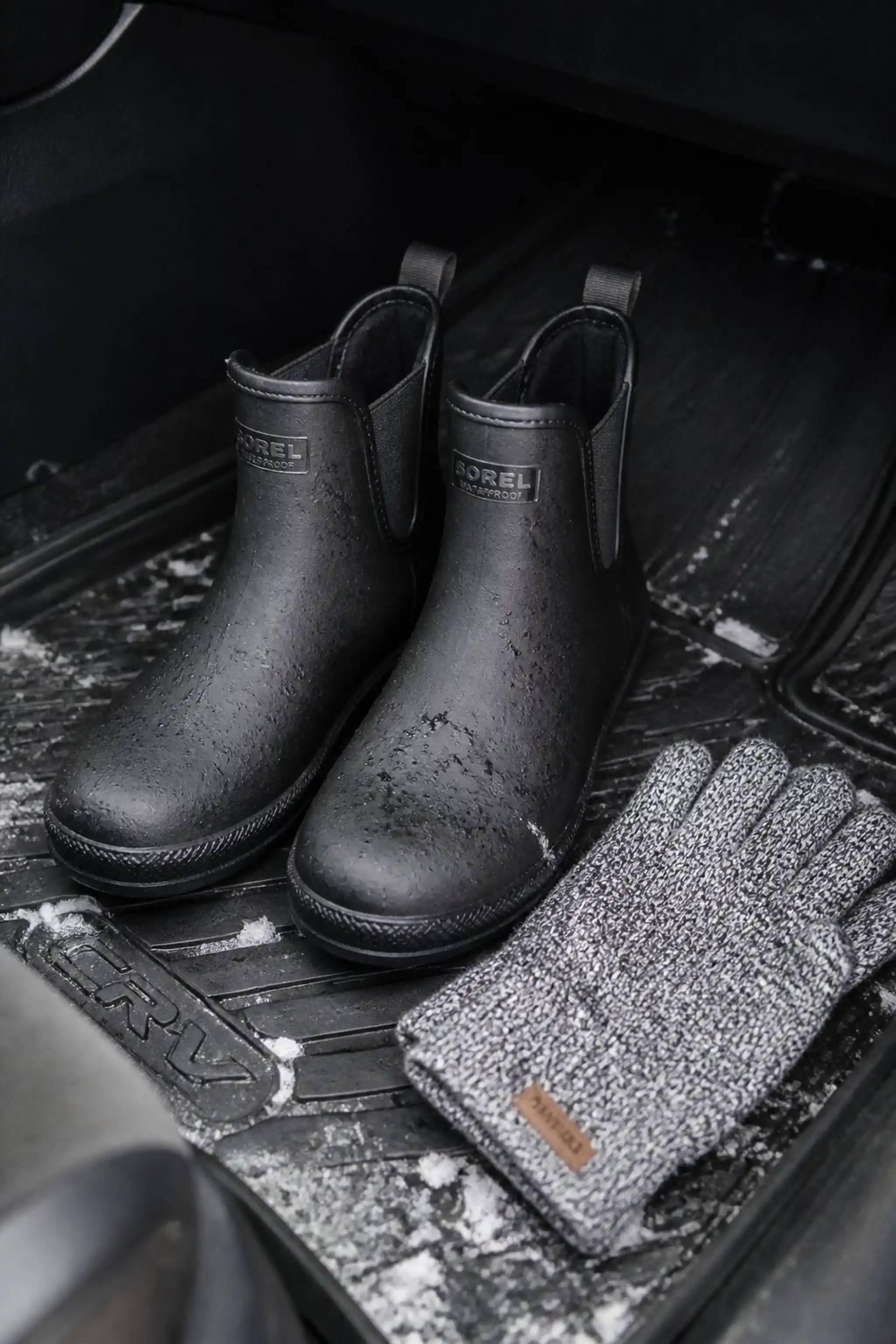 Slip-on waterproof boots for quick exits