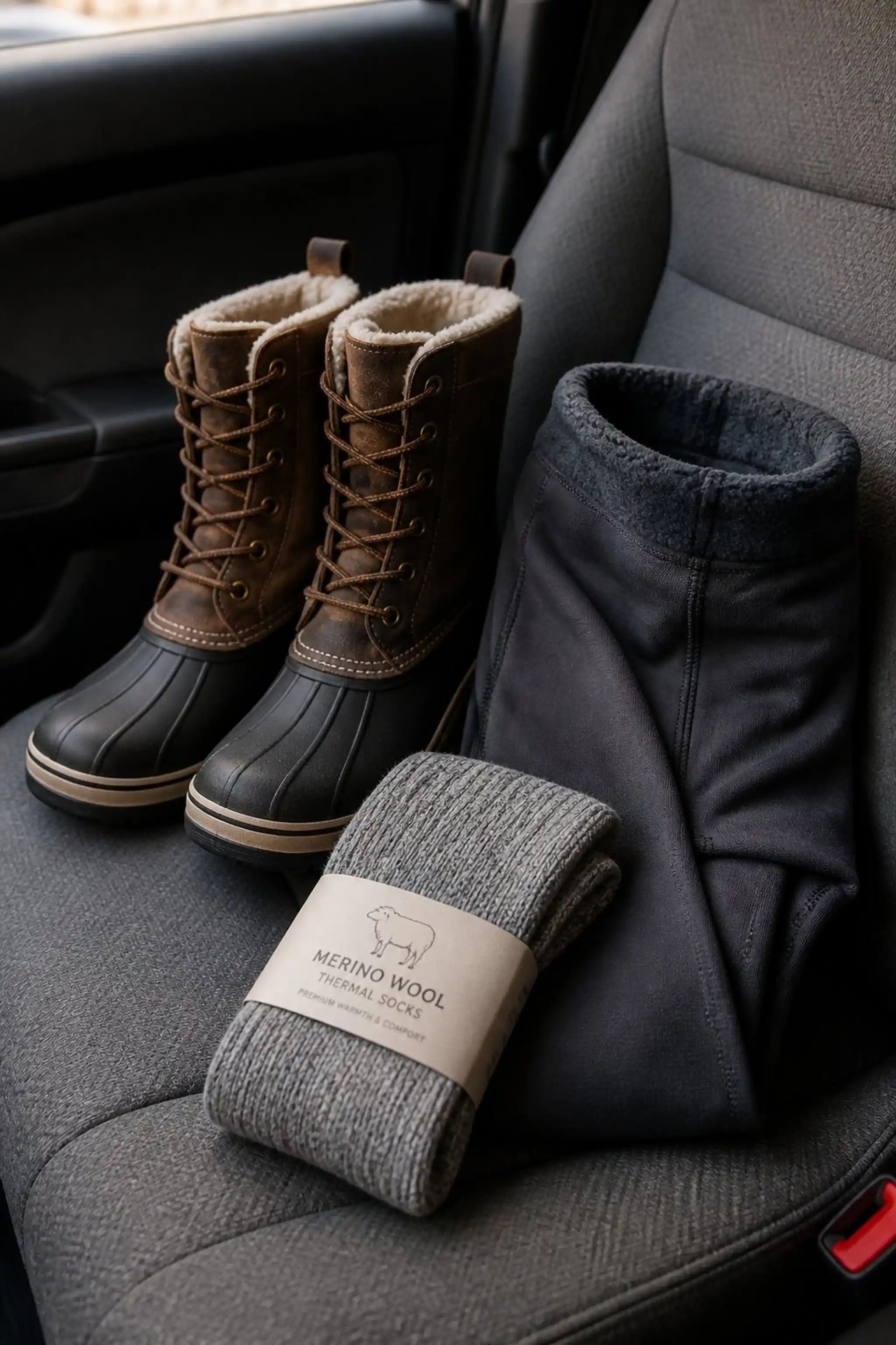 Thermal socks made of merino wool