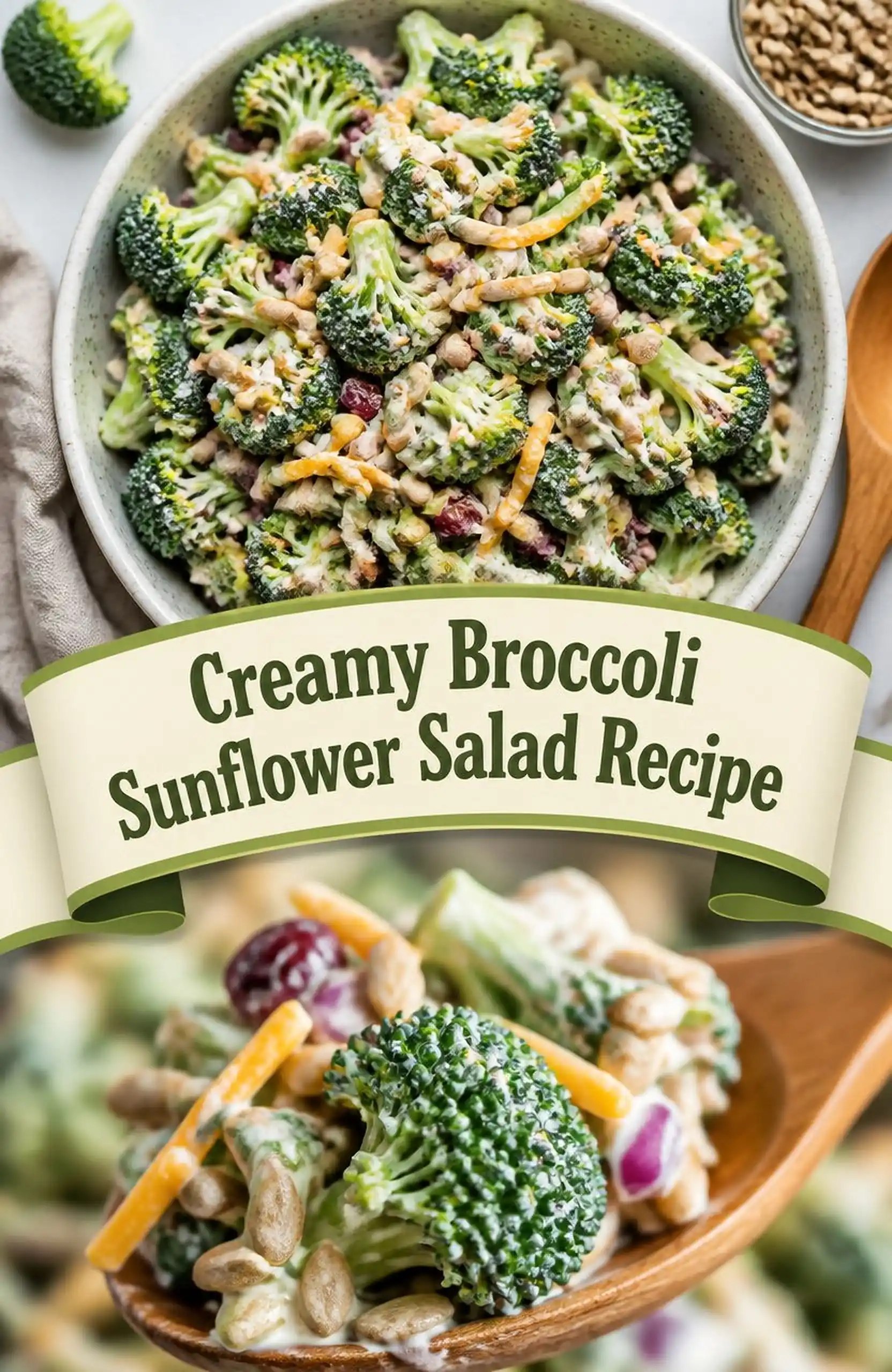 Creamy Broccoli Sunflower Salad Recipe