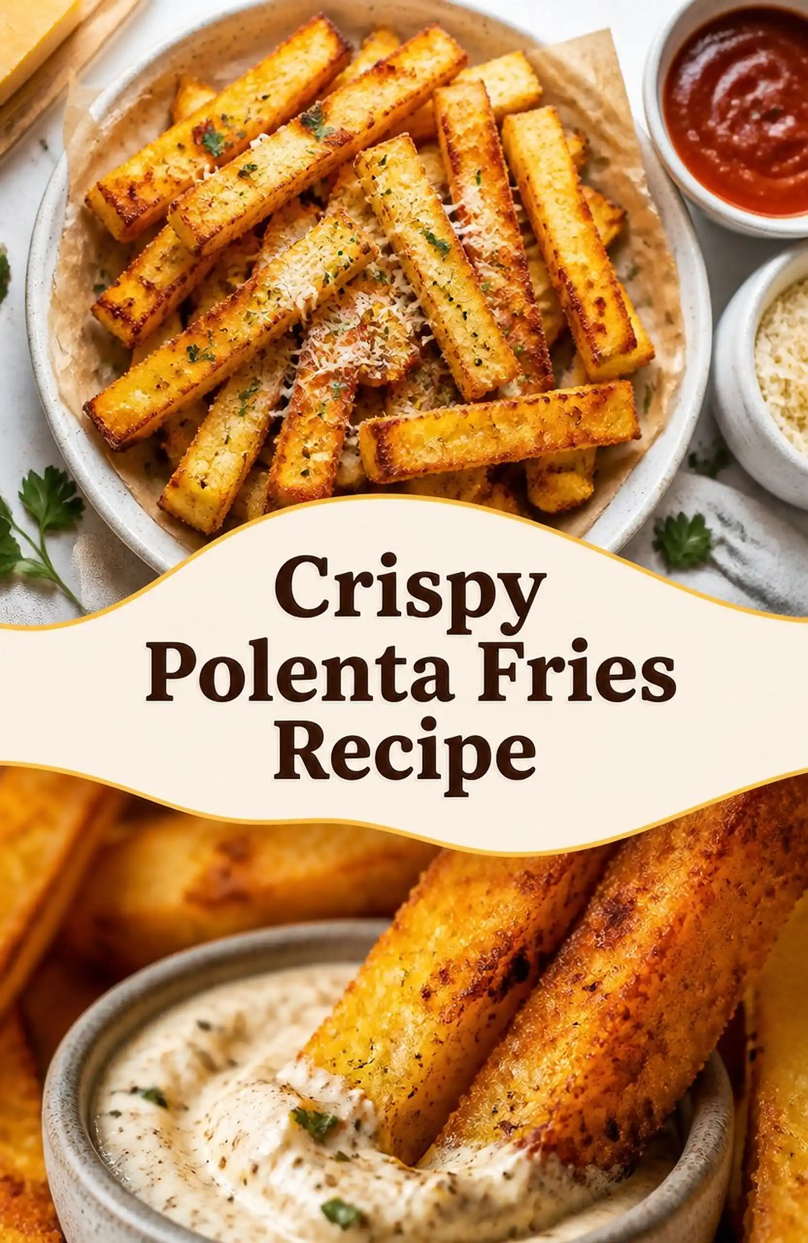 Crispy Polenta Fries Recipe - save this recipe pin for later