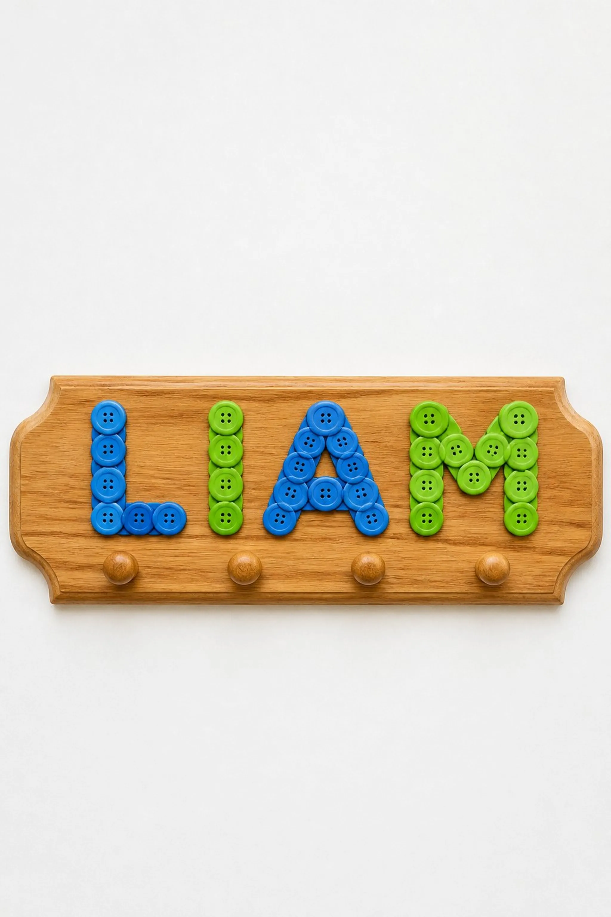 Make a Button Alphabet Name Plaque