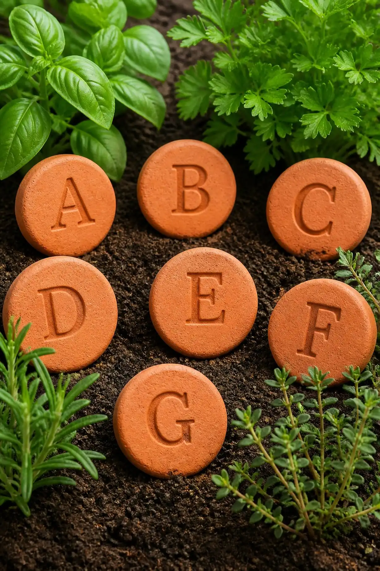 Simple stamped clay markers for beginners