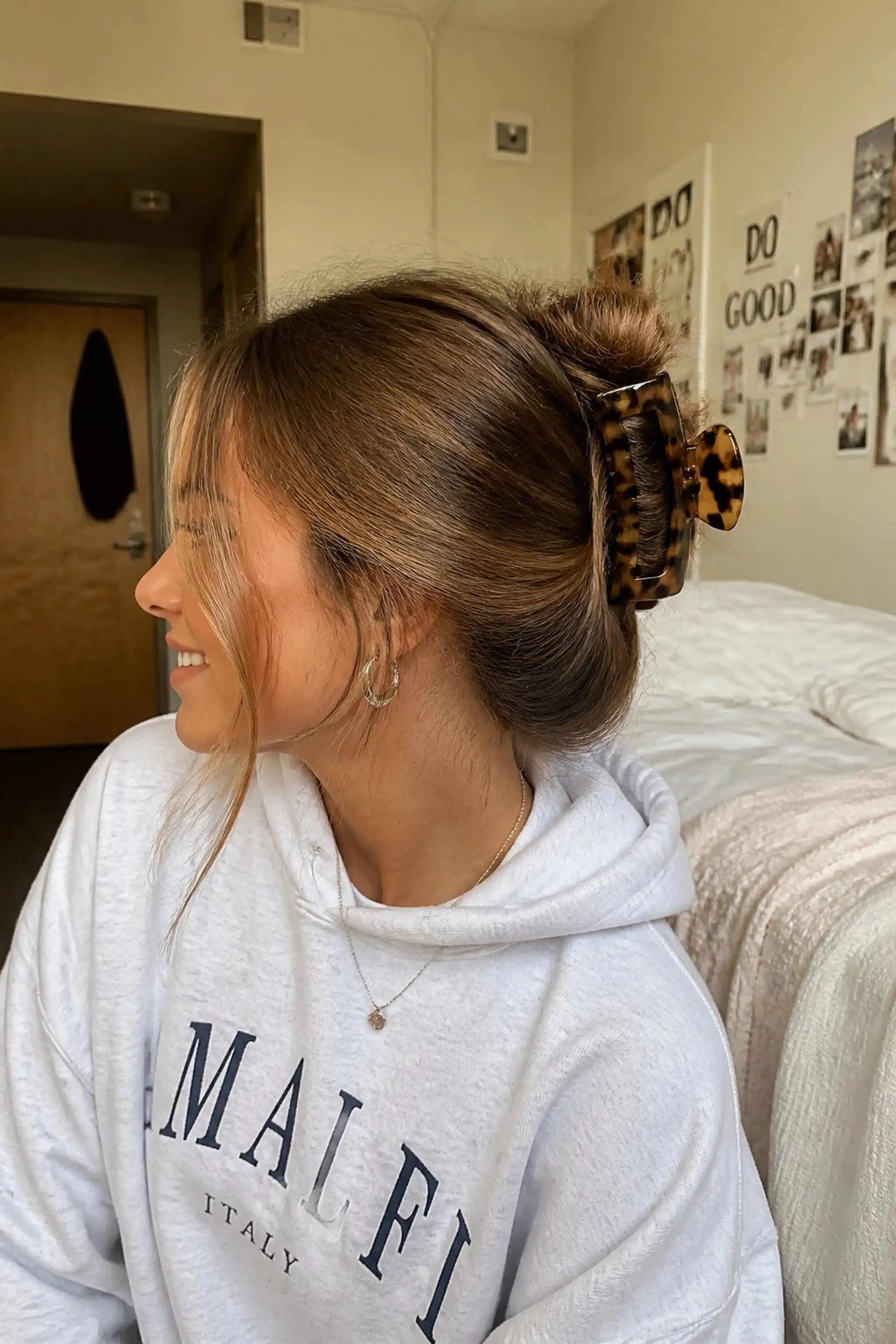 Classic Messy Bun With A Soft Twist
