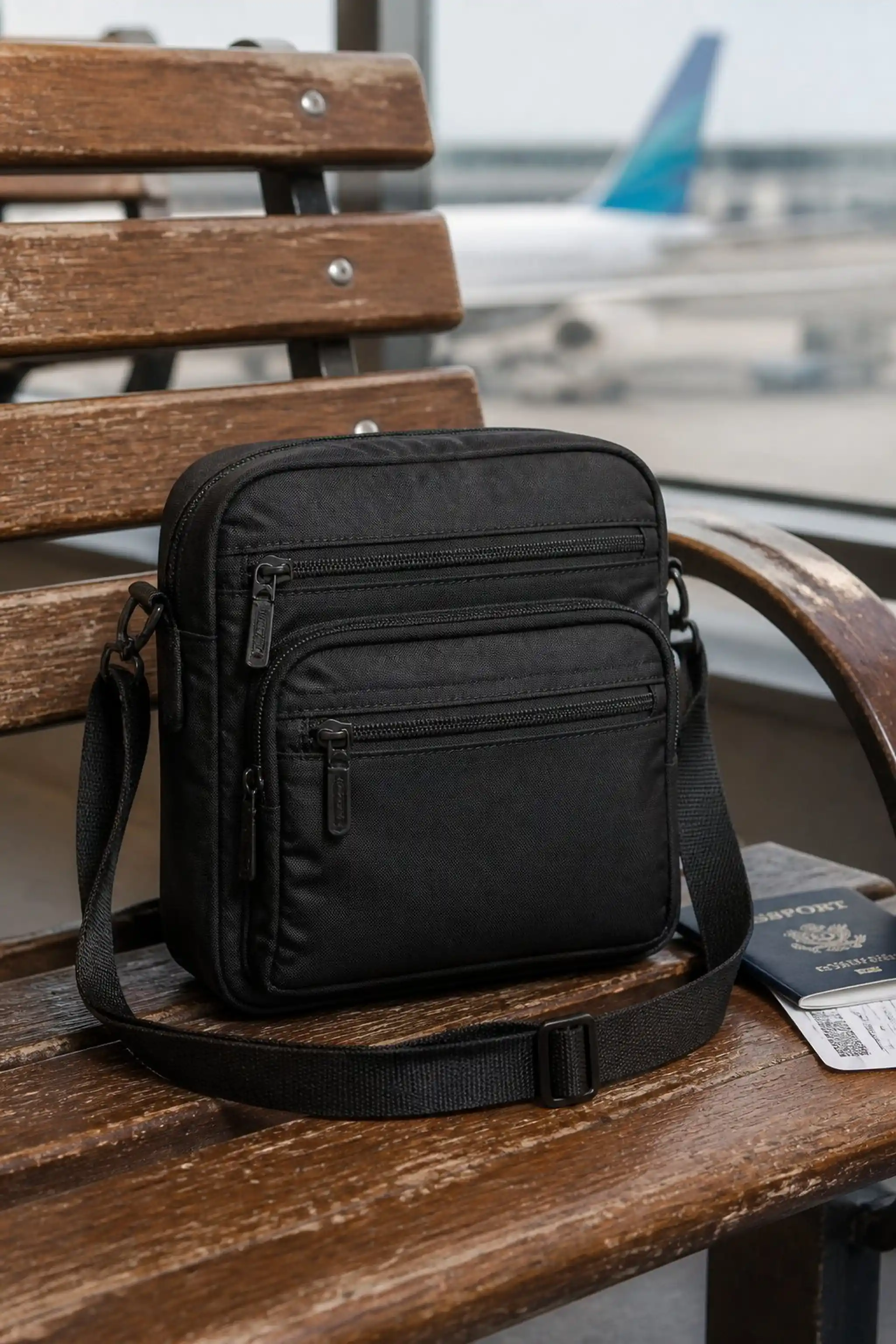 Lightweight crossbody bag keeps essentials handy