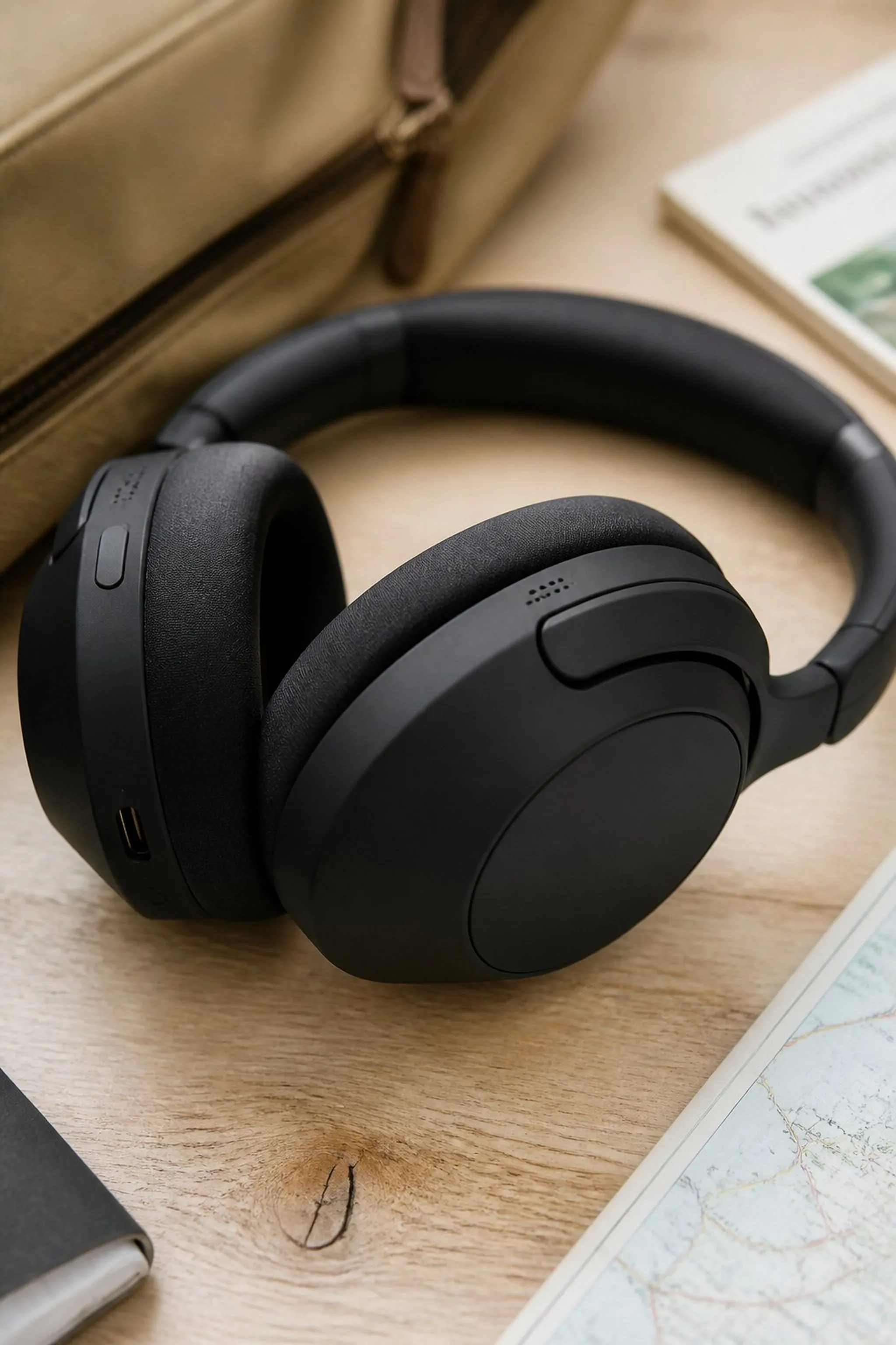 Noise-canceling headphones to block airport clamor