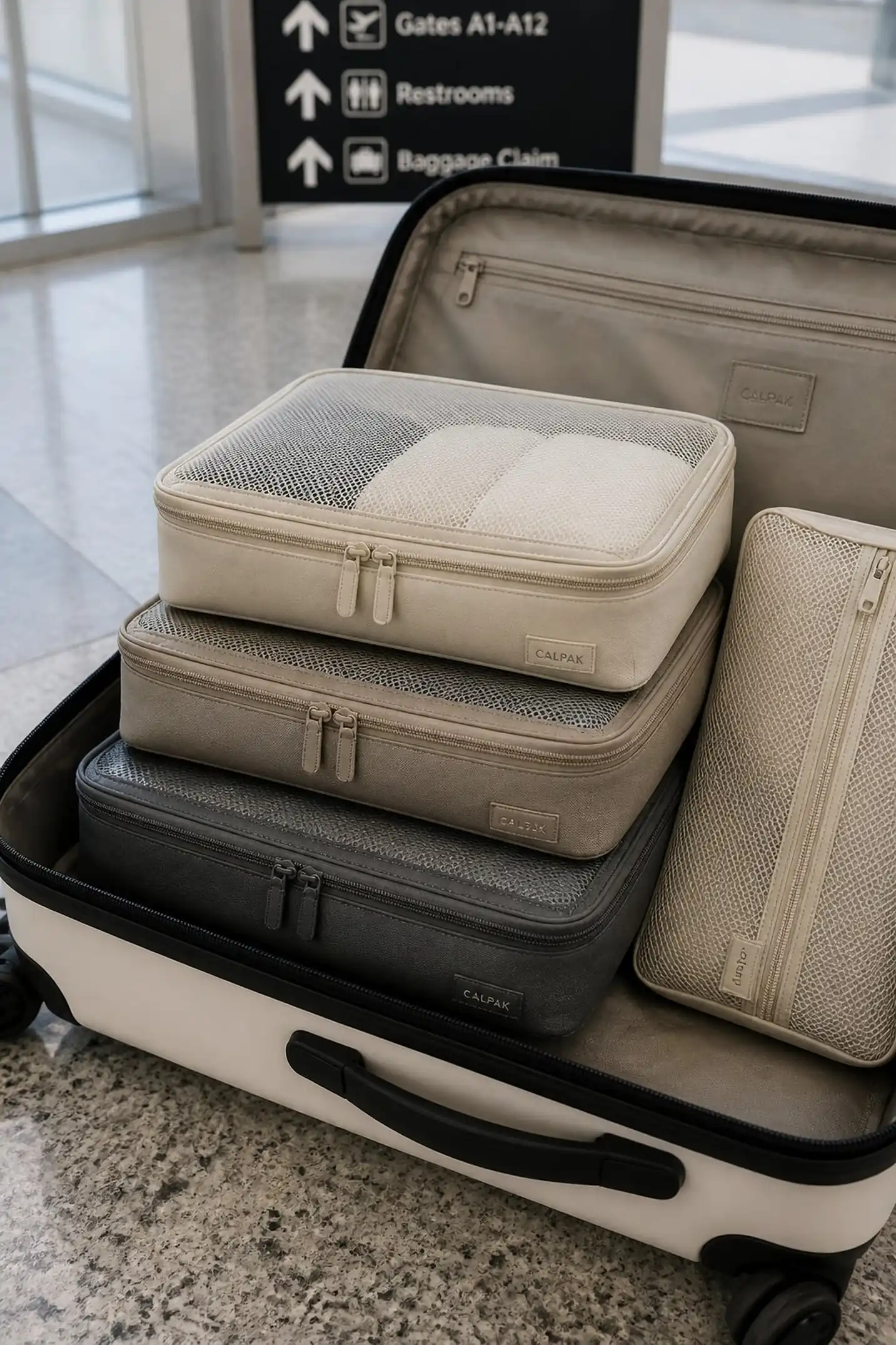 Organizing packing cubes keep layover outfits tidy