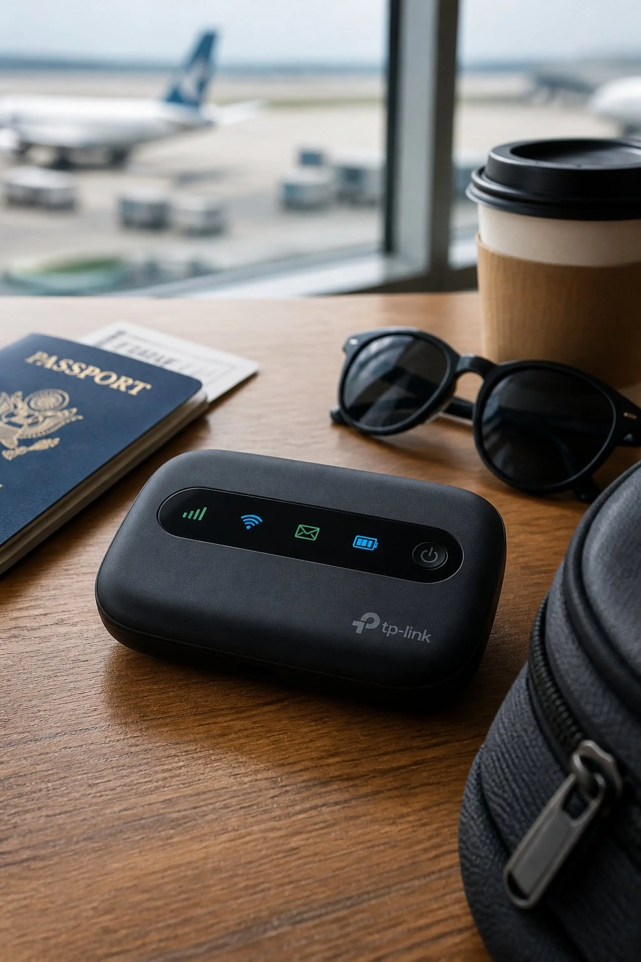 Portable travel Wi-Fi hotspot keeps connection steady