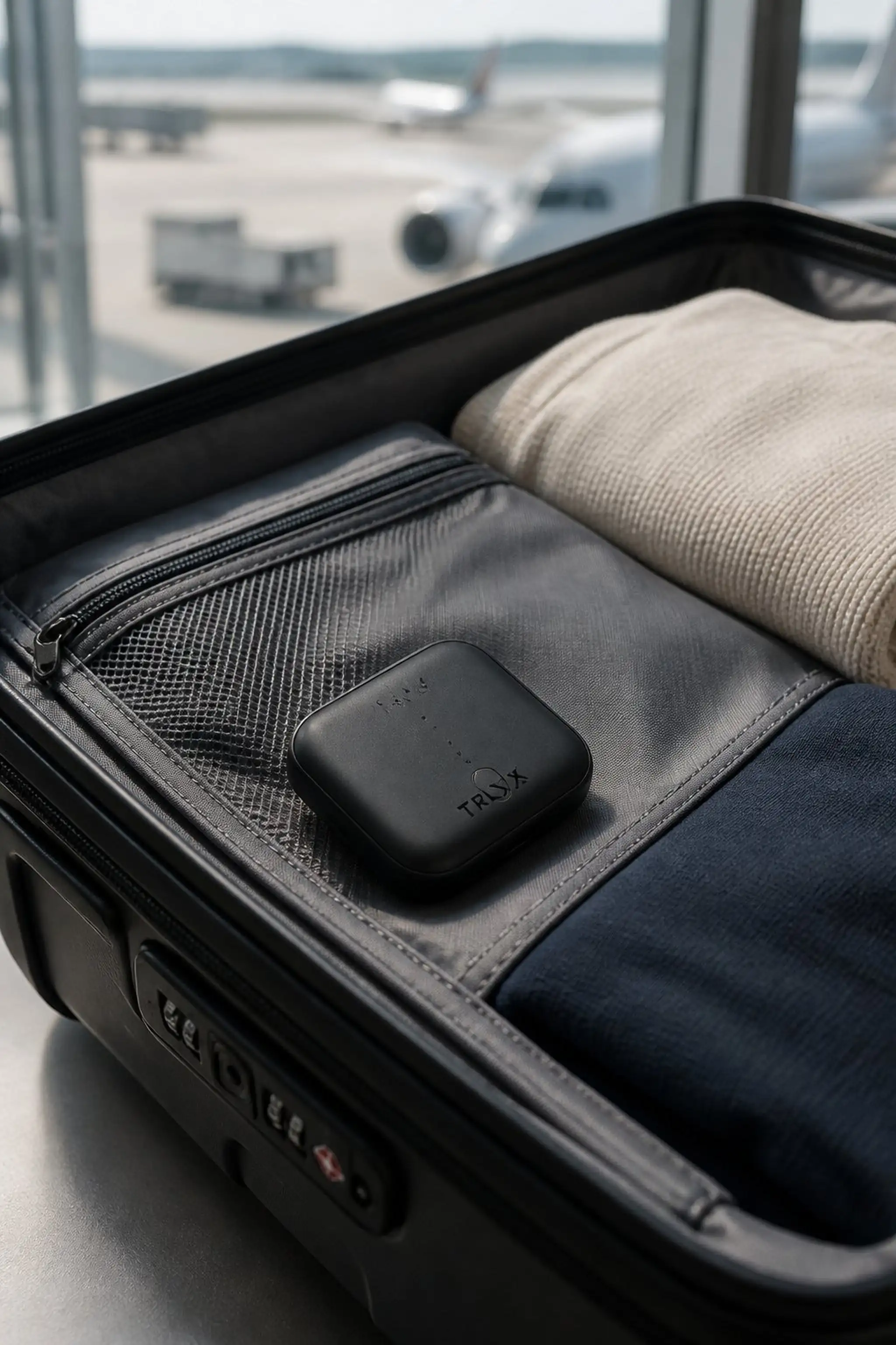 Smart luggage tracker eases lost baggage worries