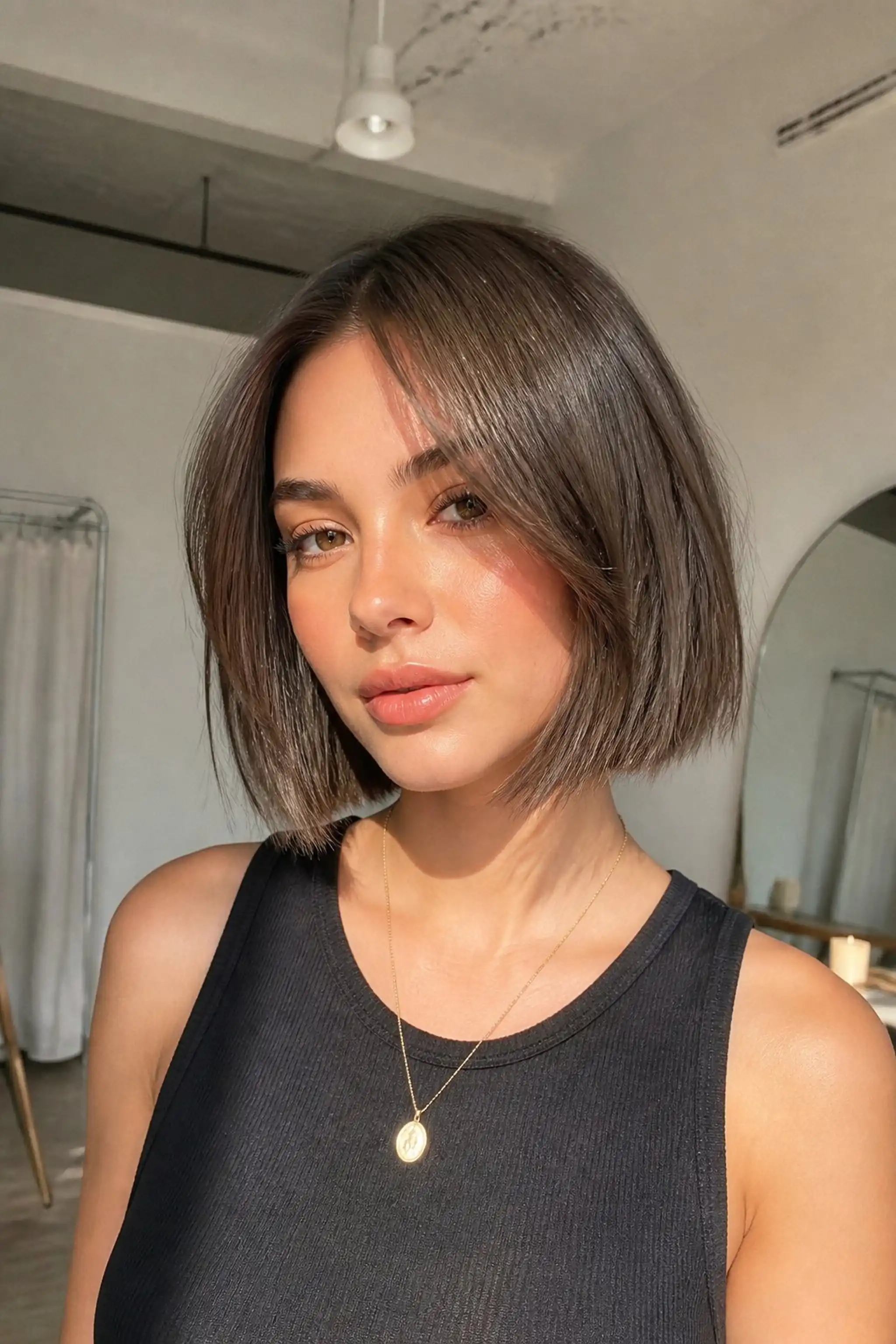 Blunt Bob With Wispy Ends
