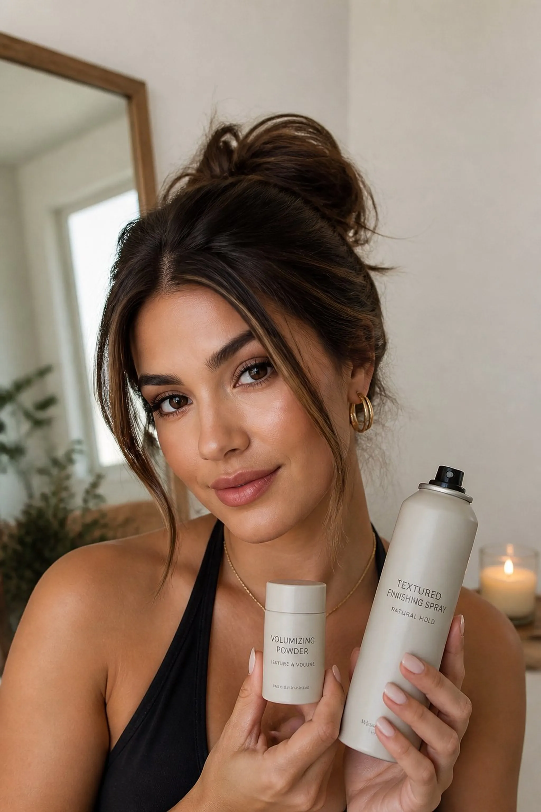 Messy Low Bun With Volume Lift