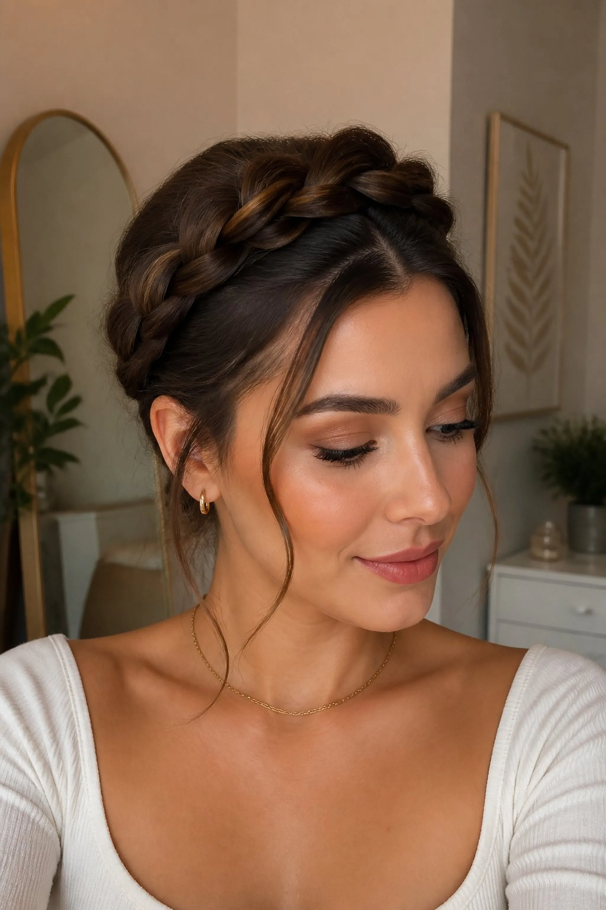 Braided Crown Creates Distraction from Roots