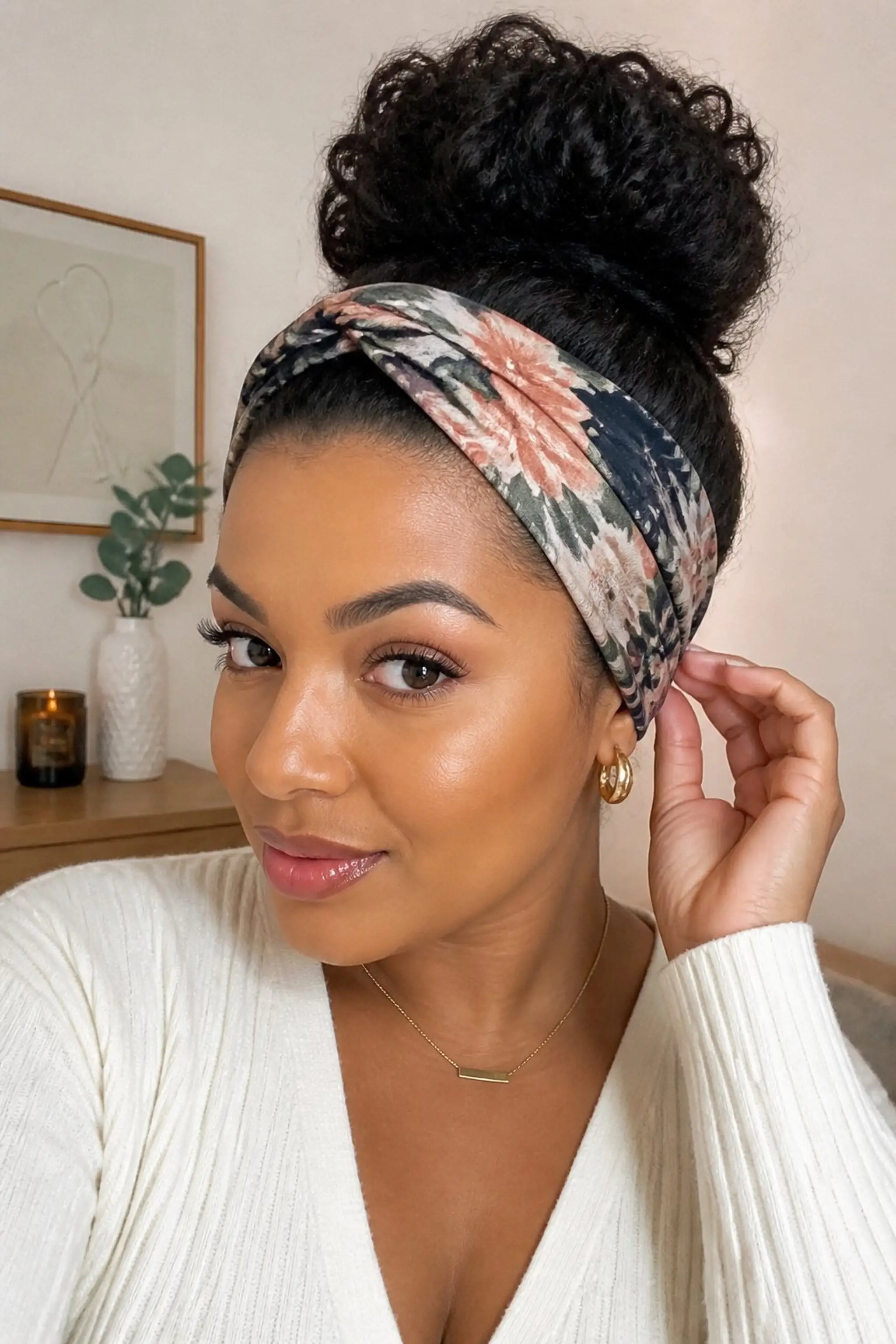Head Scarf Wrap Covers Roots with Style