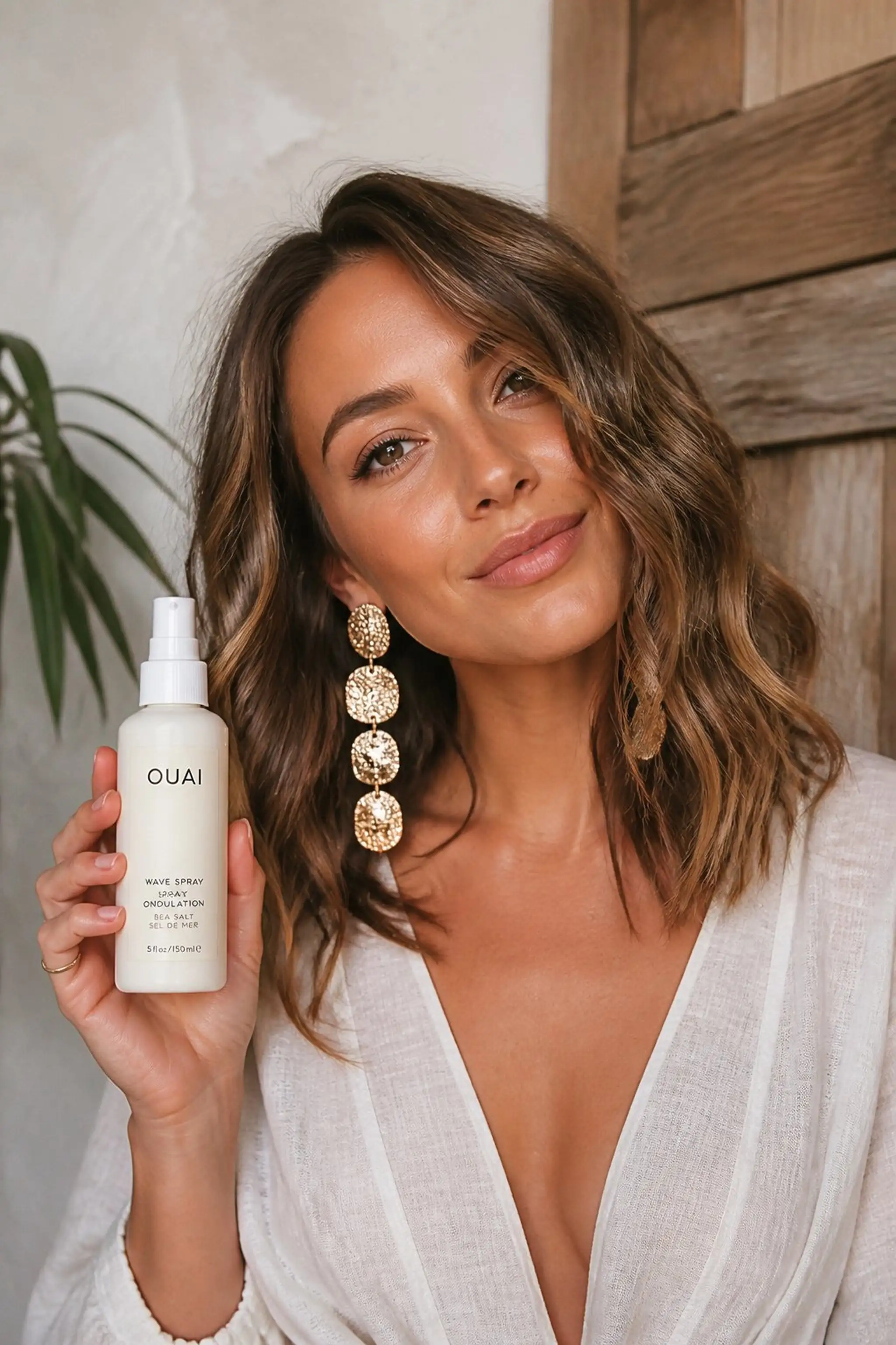 Soft Beach Waves Let Earrings Shine