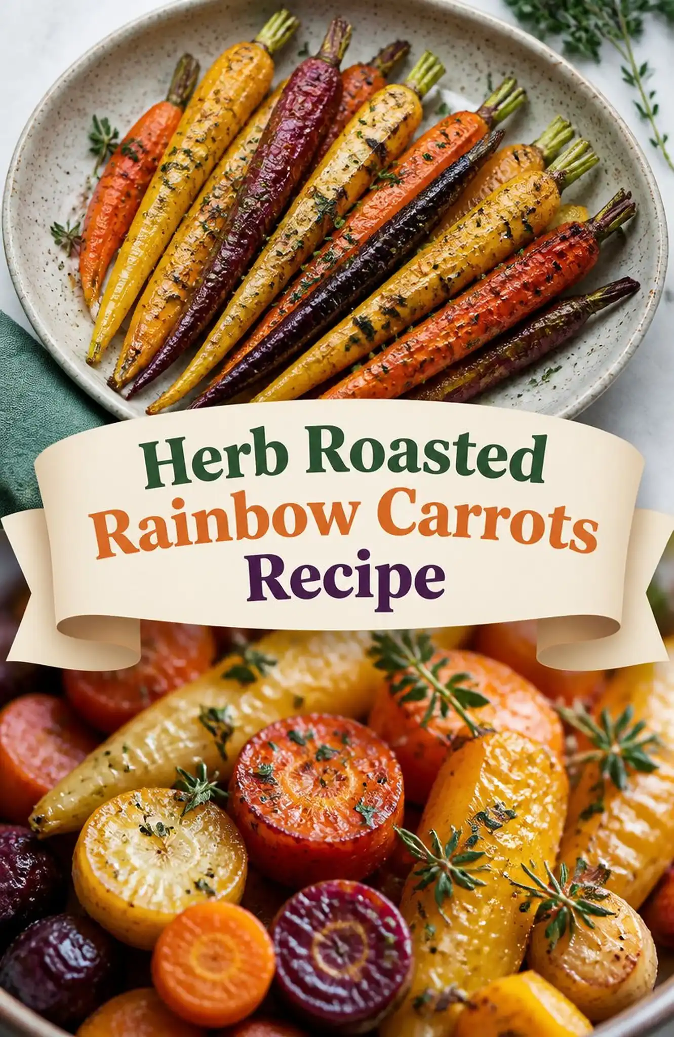 Herb Roasted Rainbow Carrots Recipe