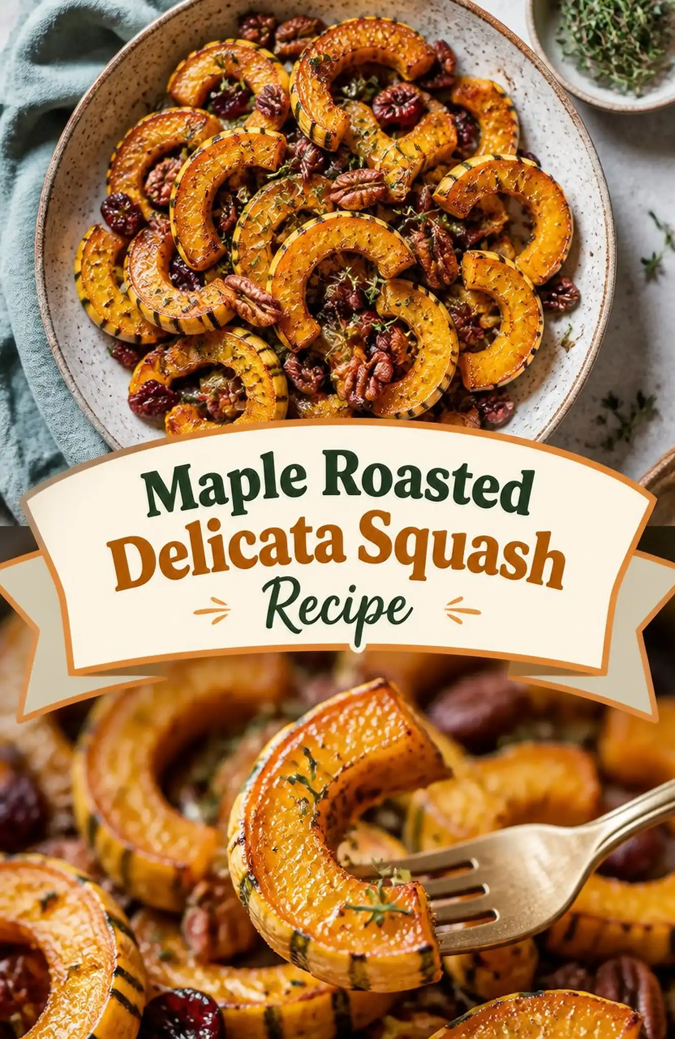 Maple Roasted Delicata Squash Recipe