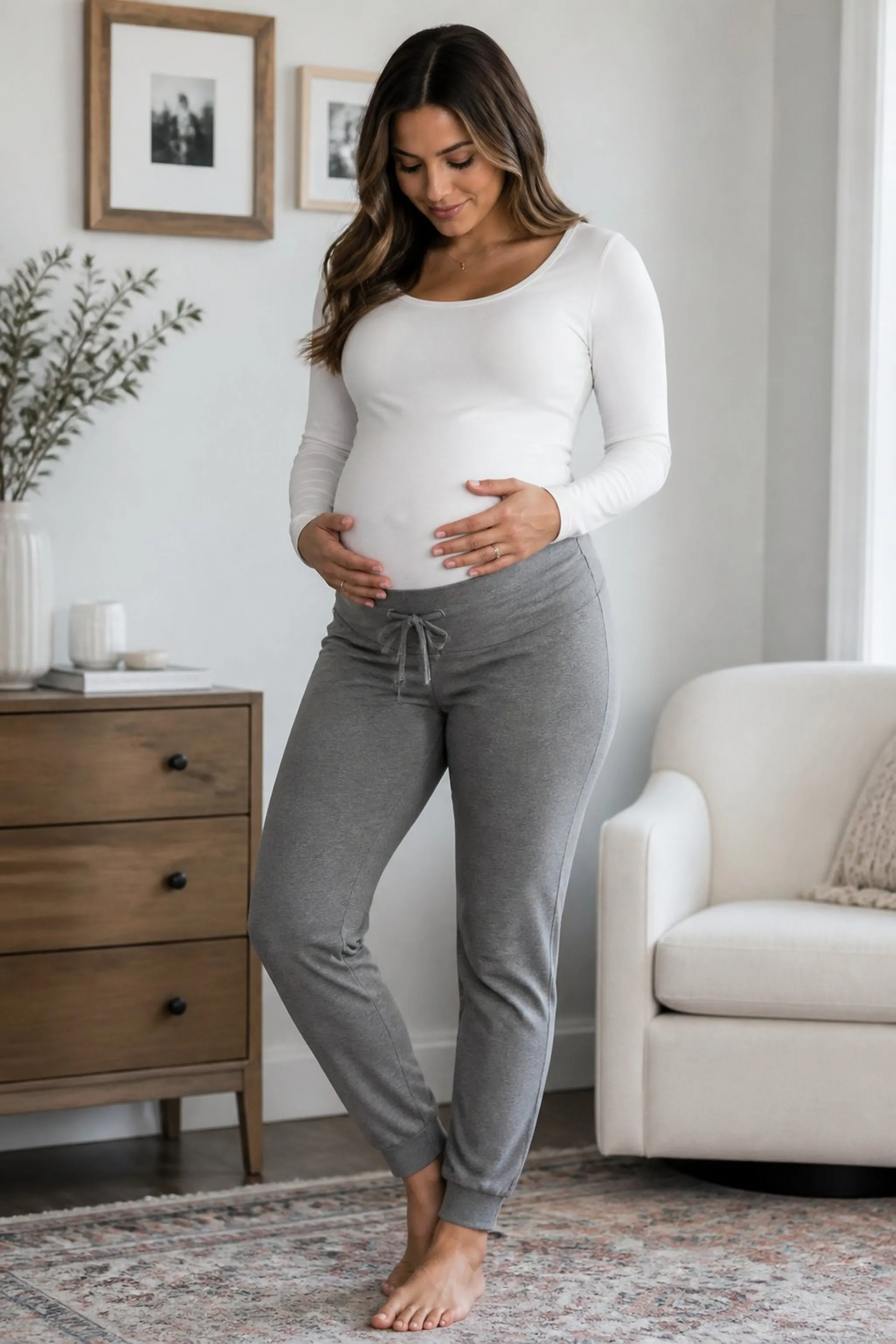 Adjustable waistband joggers for all-day comfort