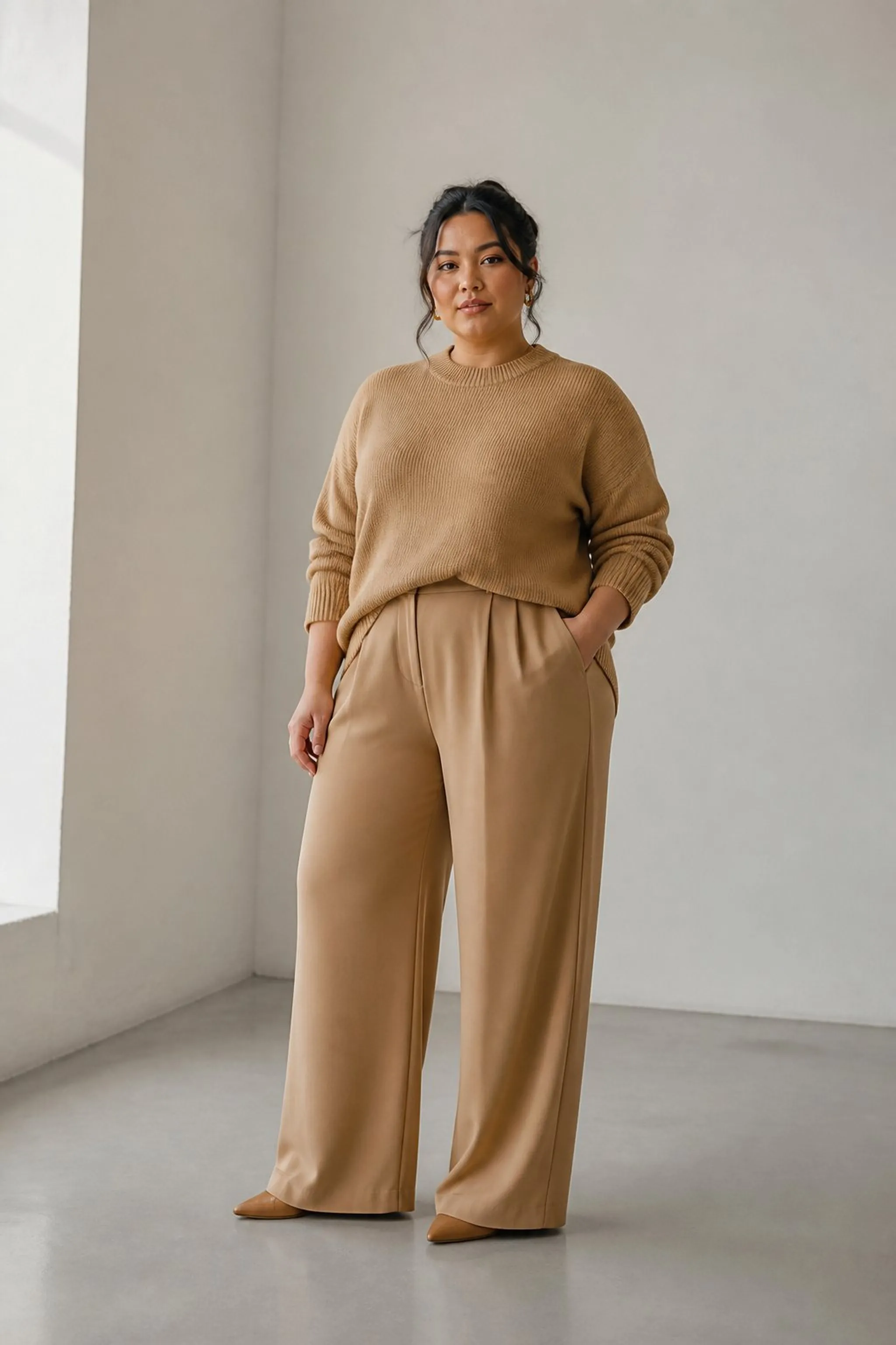 Monochrome looks stretch the silhouette